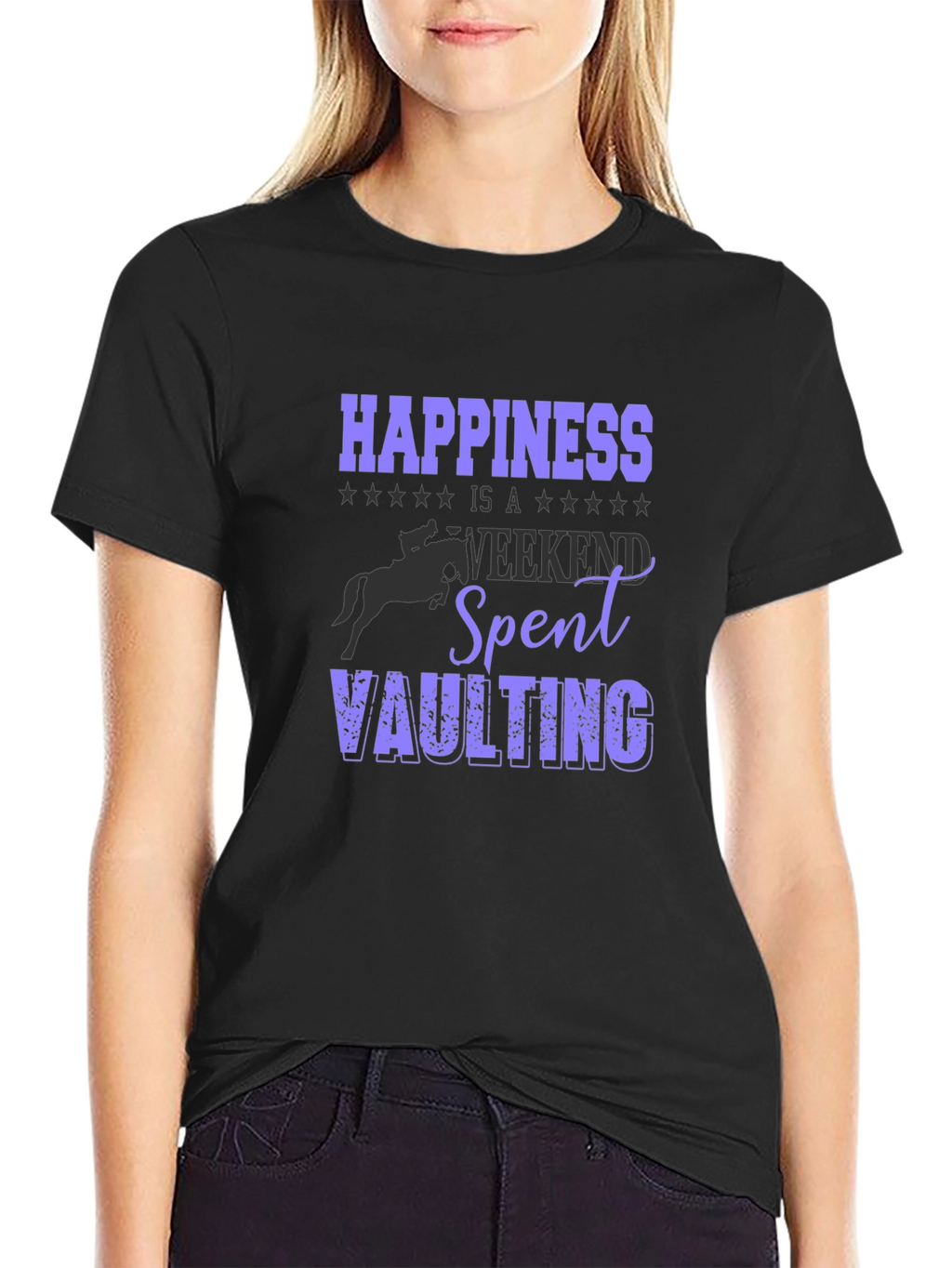 Happiness Vaulting T-Shirt - Equestrian Weekend