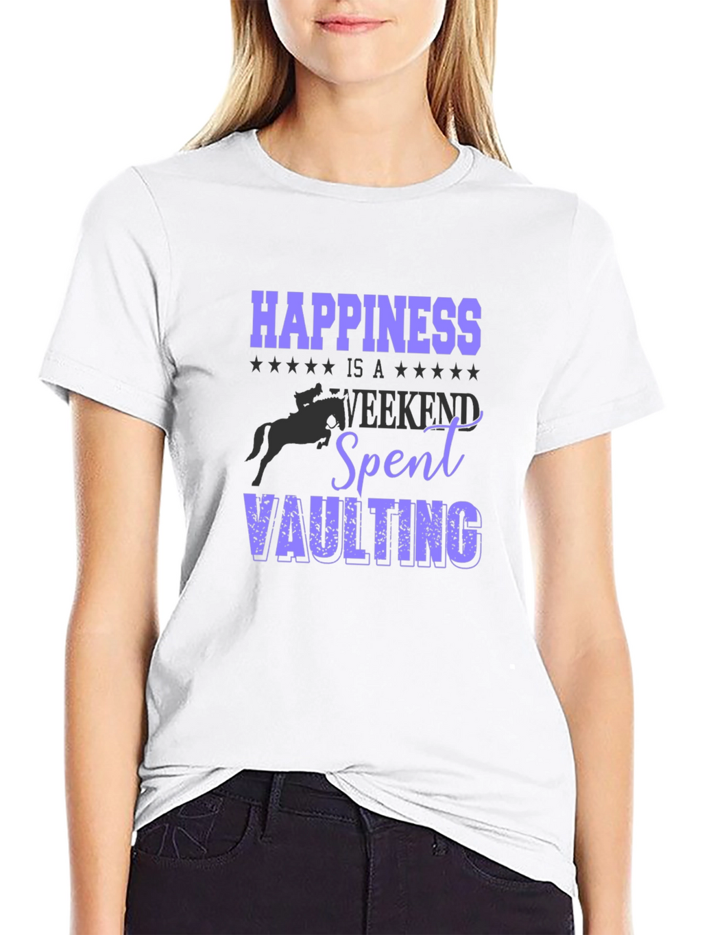 Happiness Vaulting T-Shirt - Equestrian Weekend