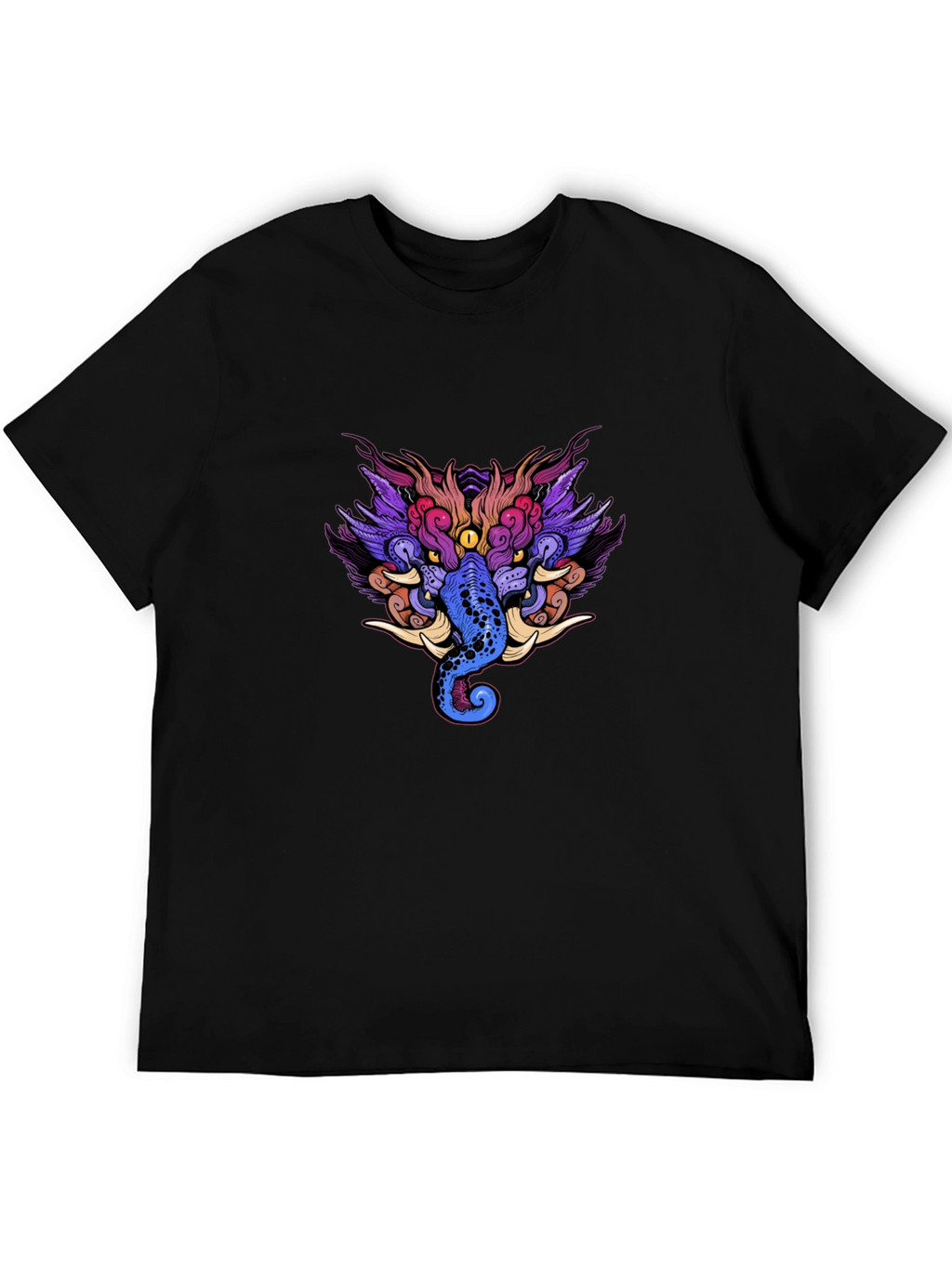Mystic Creature Graphic Black Tee