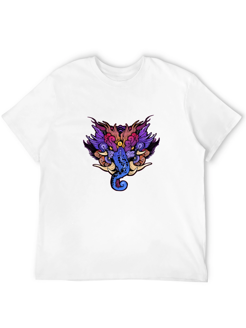Mystic Creature Graphic Black Tee