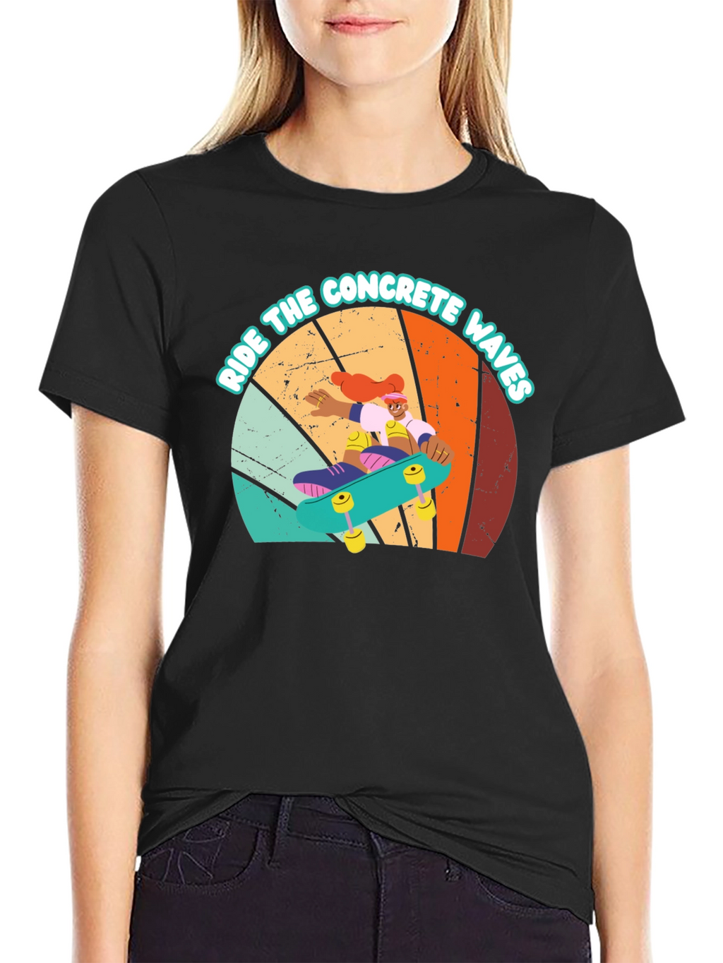Ride Concrete Waves Black Graphic Tee