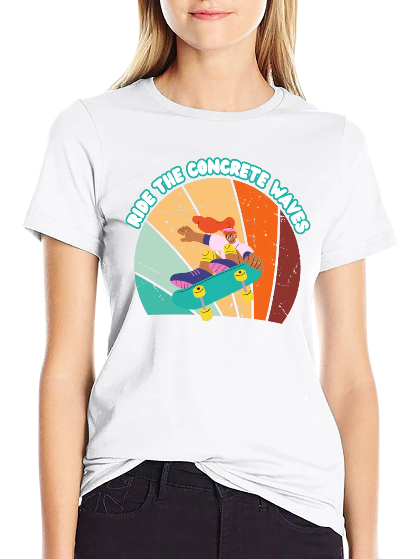 Ride Concrete Waves Black Graphic Tee