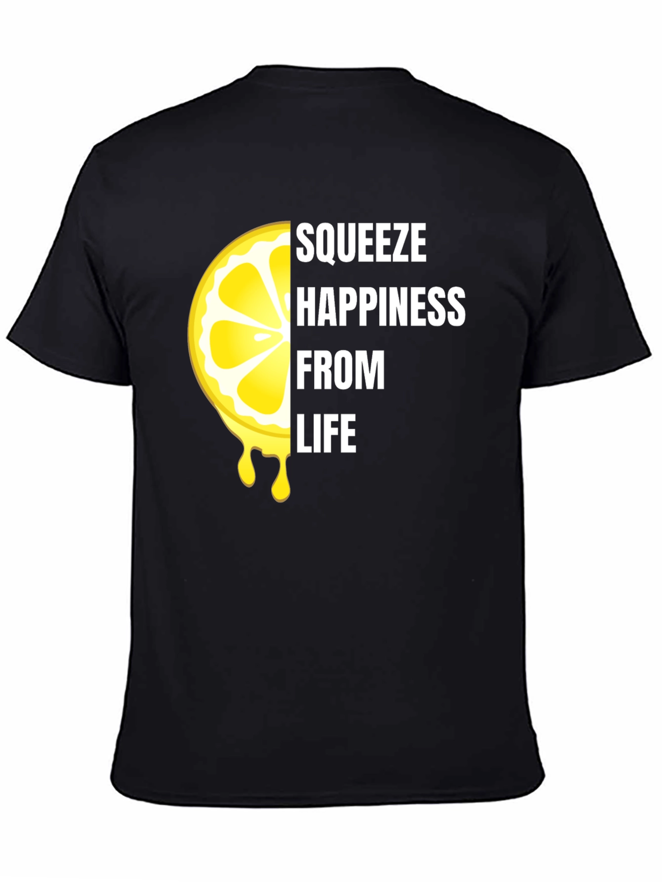 Squeeze Happiness Lemon Graphic T-Shirt