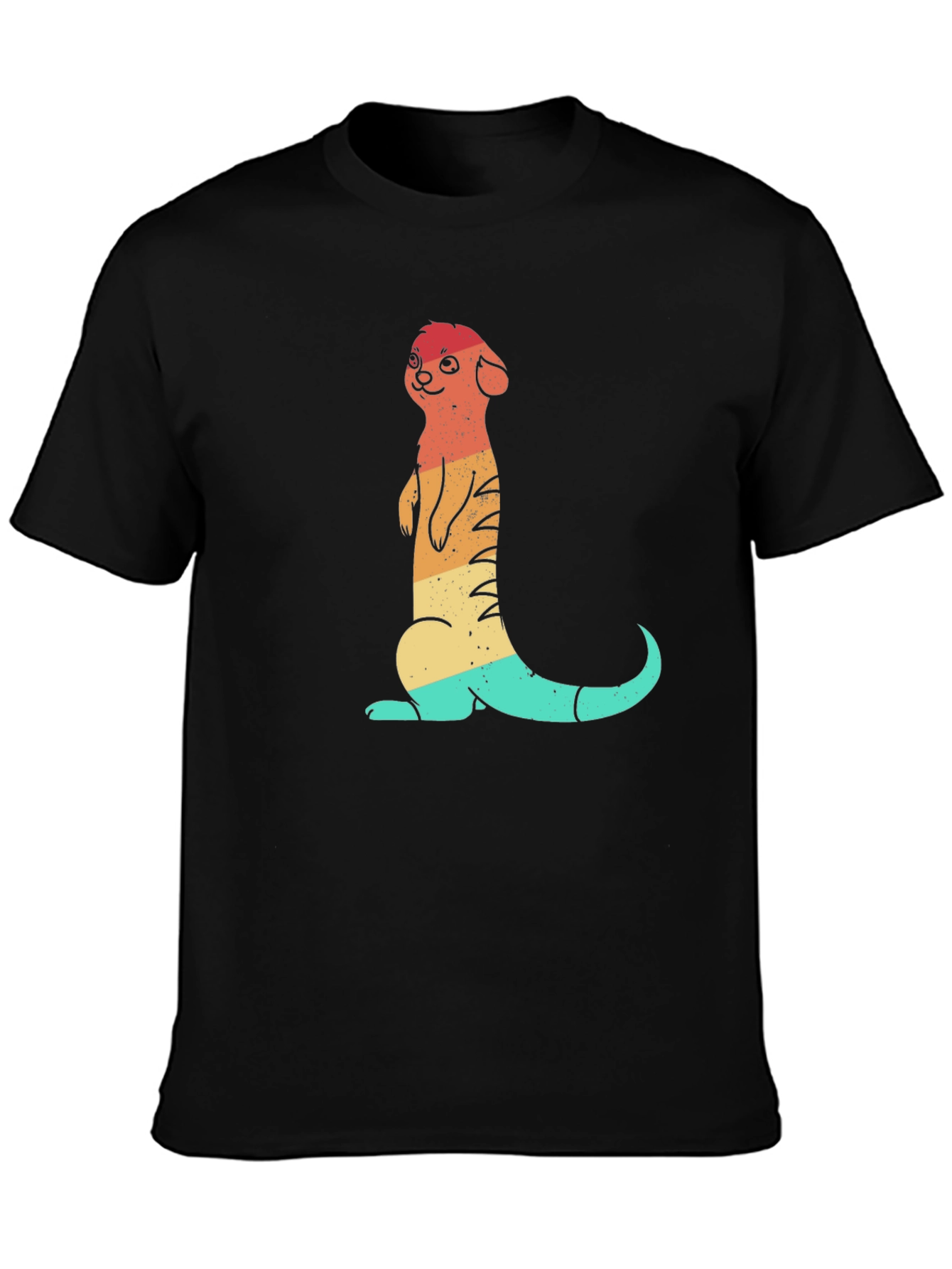 Retro Meerkat Graphic Tee - Vintage Style Unisex T-Shirt