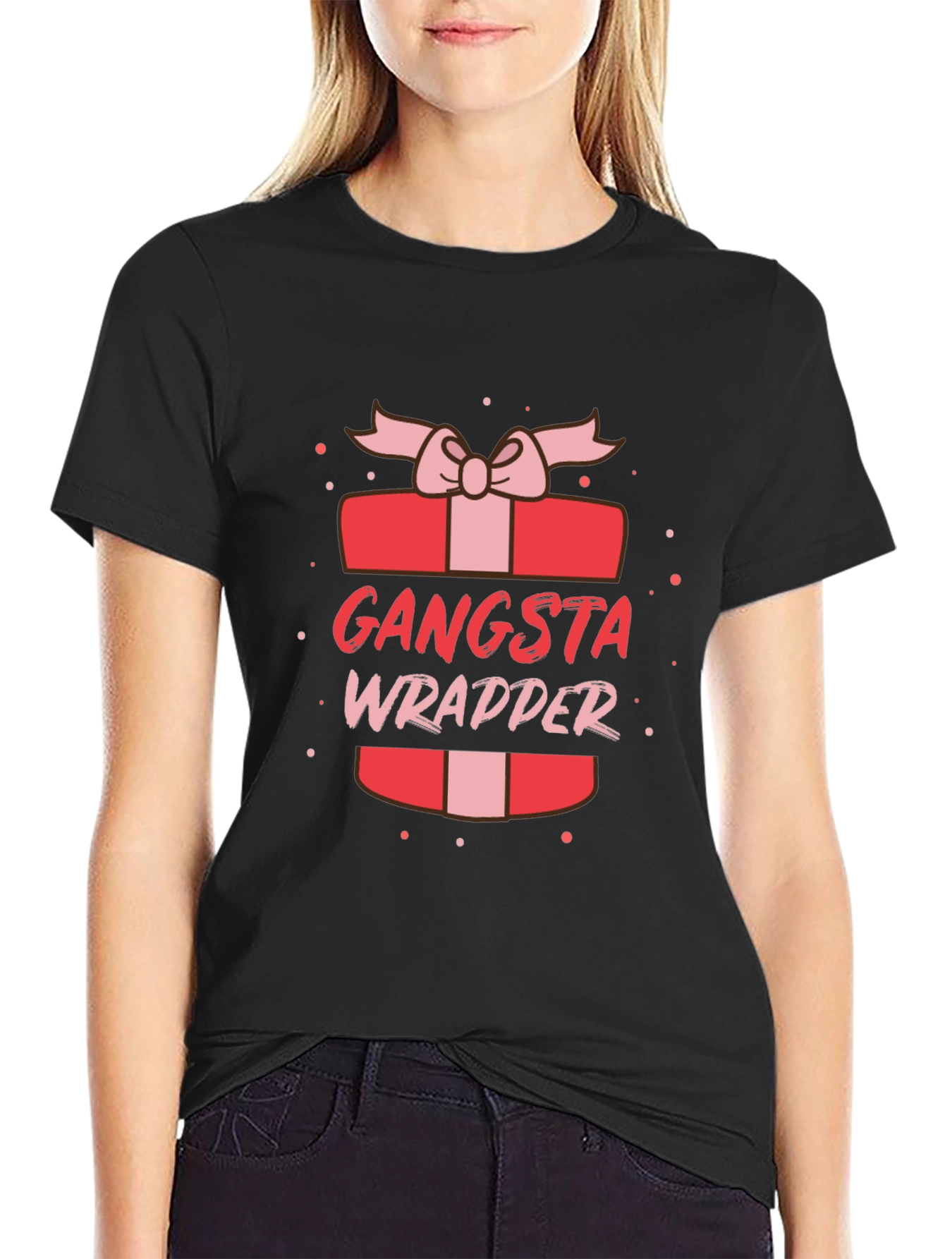 Gangsta Wrapper Gift Tee - Funny Holiday T-Shirt