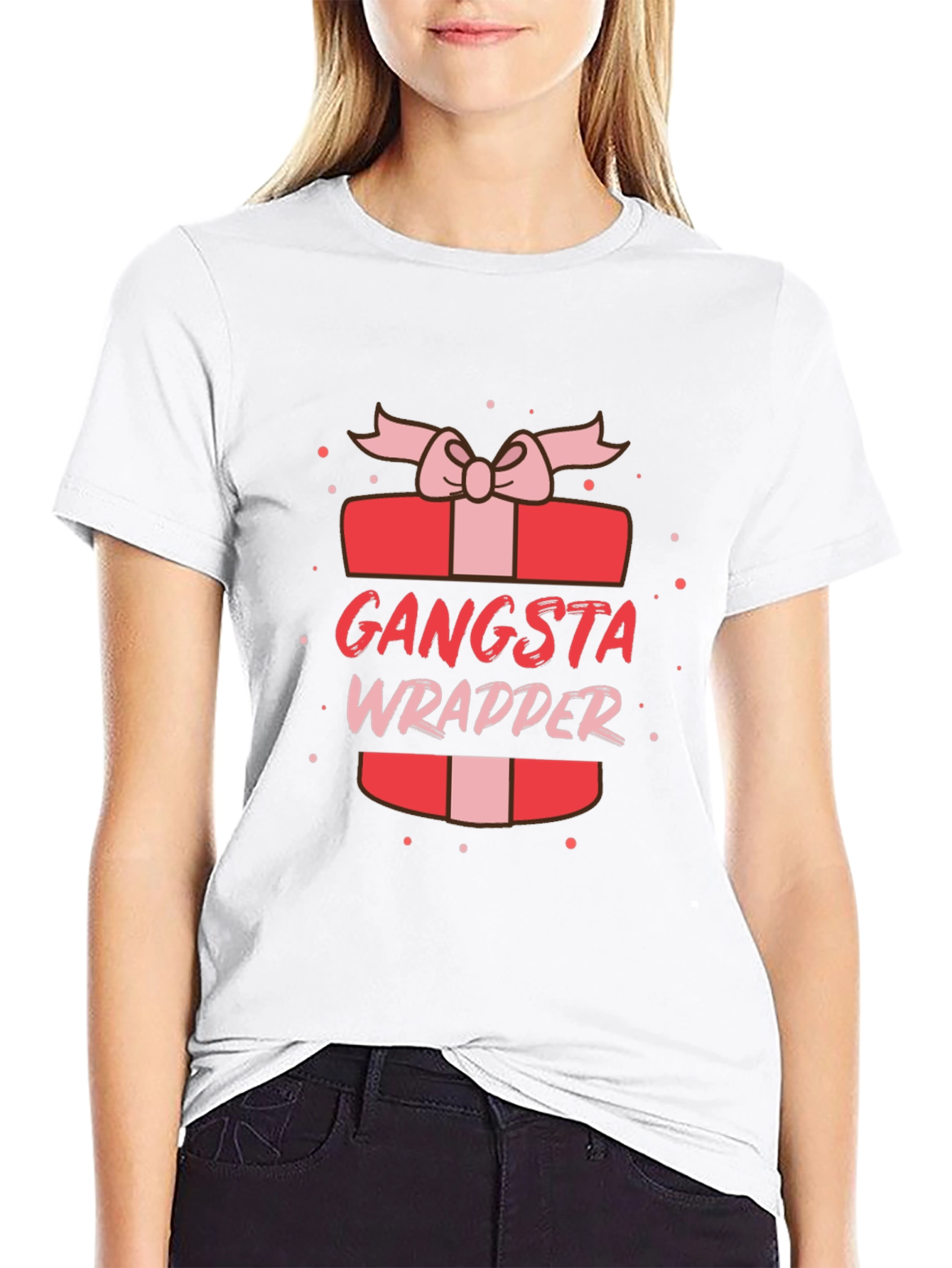 Gangsta Wrapper Gift Tee - Funny Holiday T-Shirt