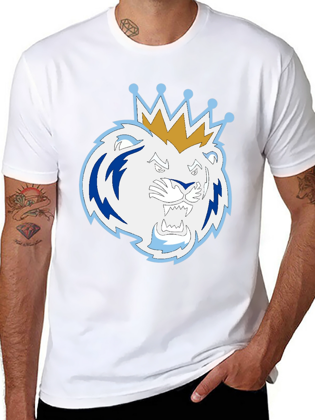 King Lion Graphic T-Shirt - Black Tee
