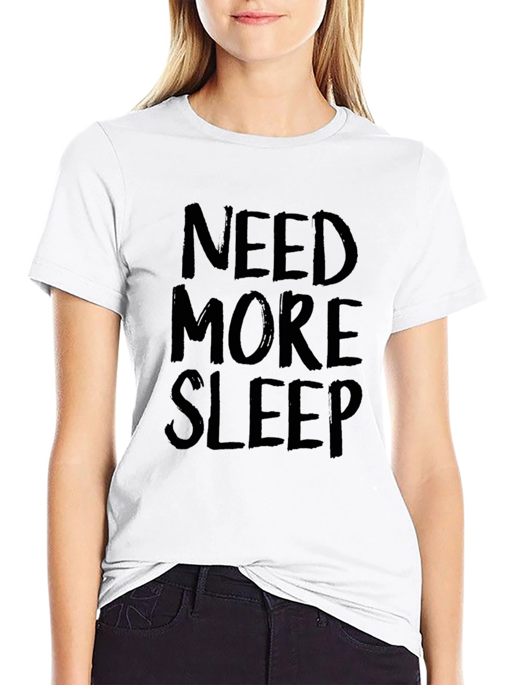 Need More Sleep Black Graphic Tee