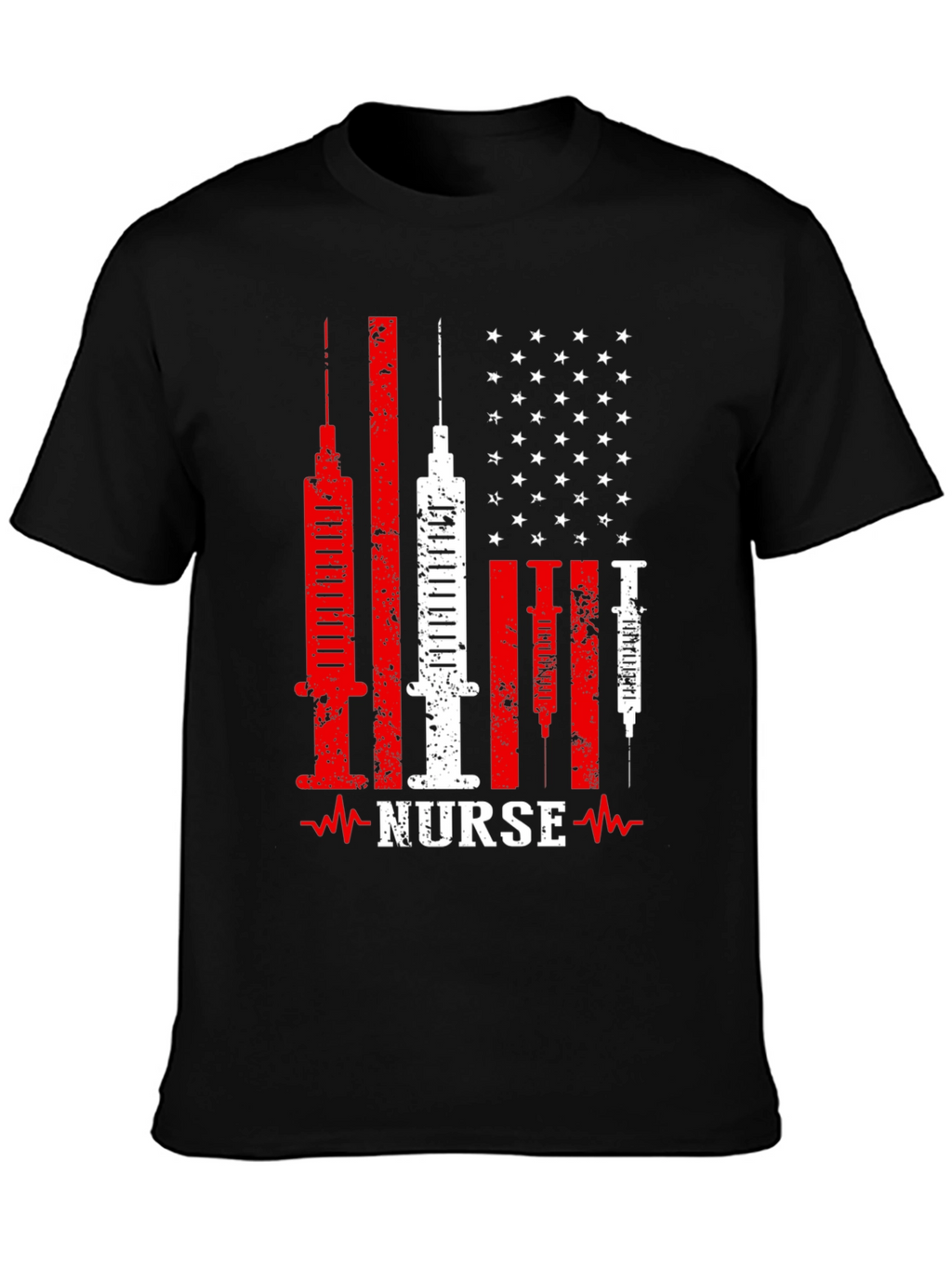 Nurse American Flag Patriotic T-Shirt