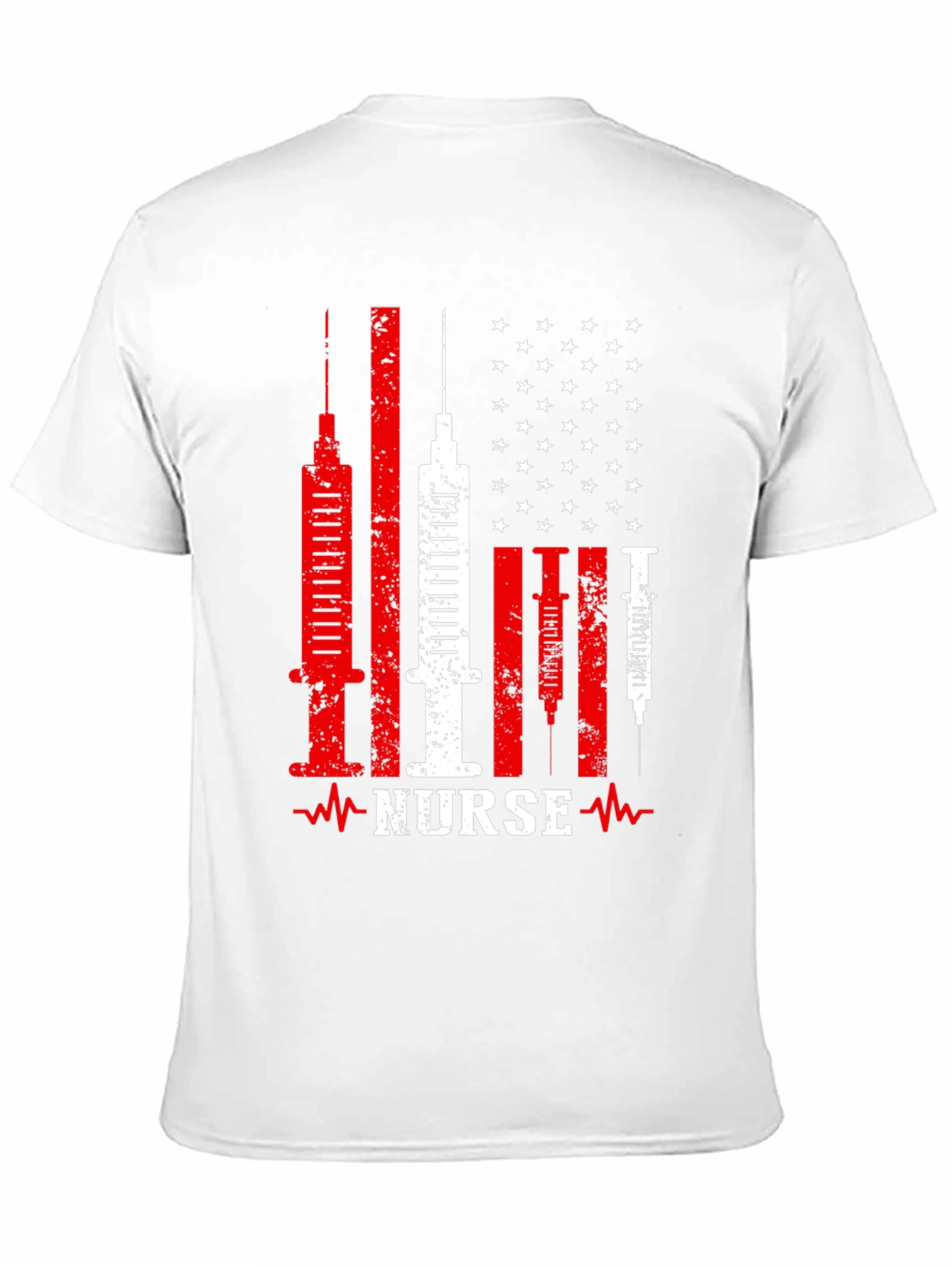 Nurse American Flag Patriotic T-Shirt