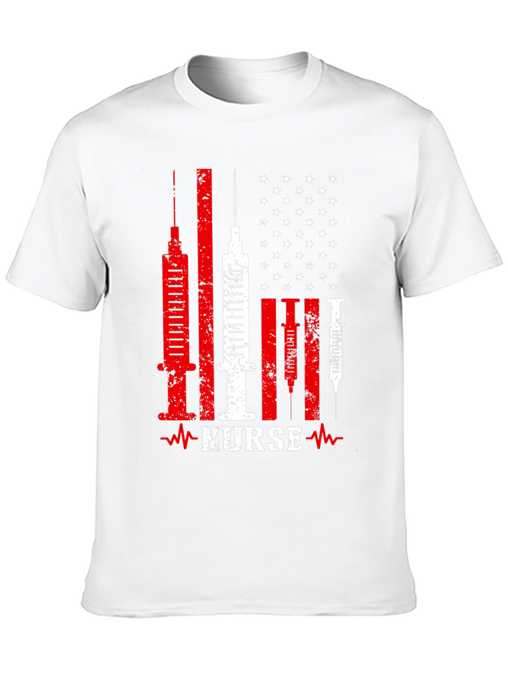 Nurse American Flag Patriotic T-Shirt