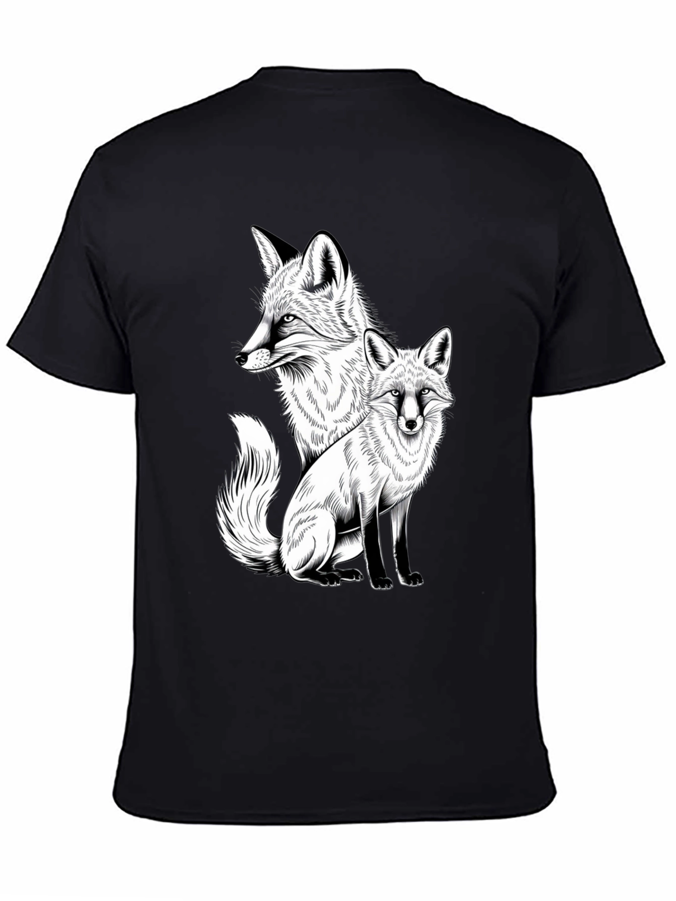 Fox Graphic Tee - Stylish Animal Print Shirt