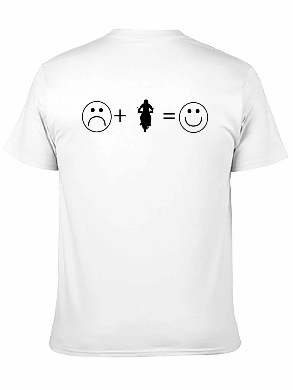 Sad + Motorcycle = Happy T-Shirt