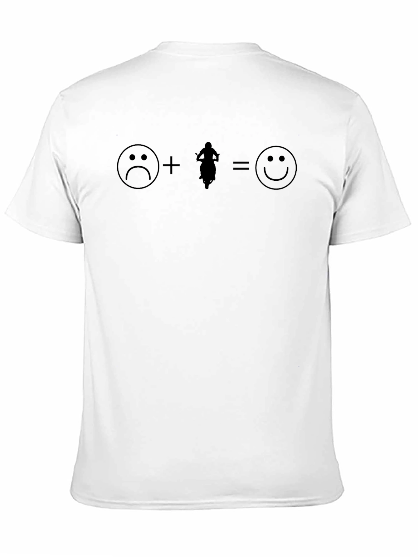 Sad + Motorcycle = Happy T-Shirt