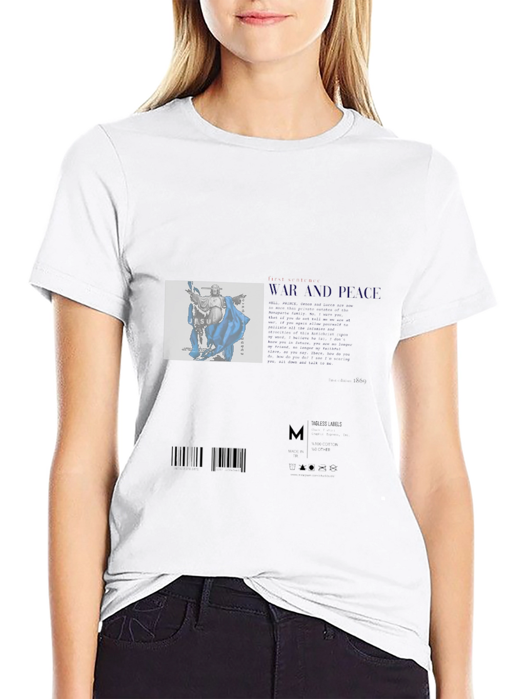 Mens Graphic Print Black T-Shirt