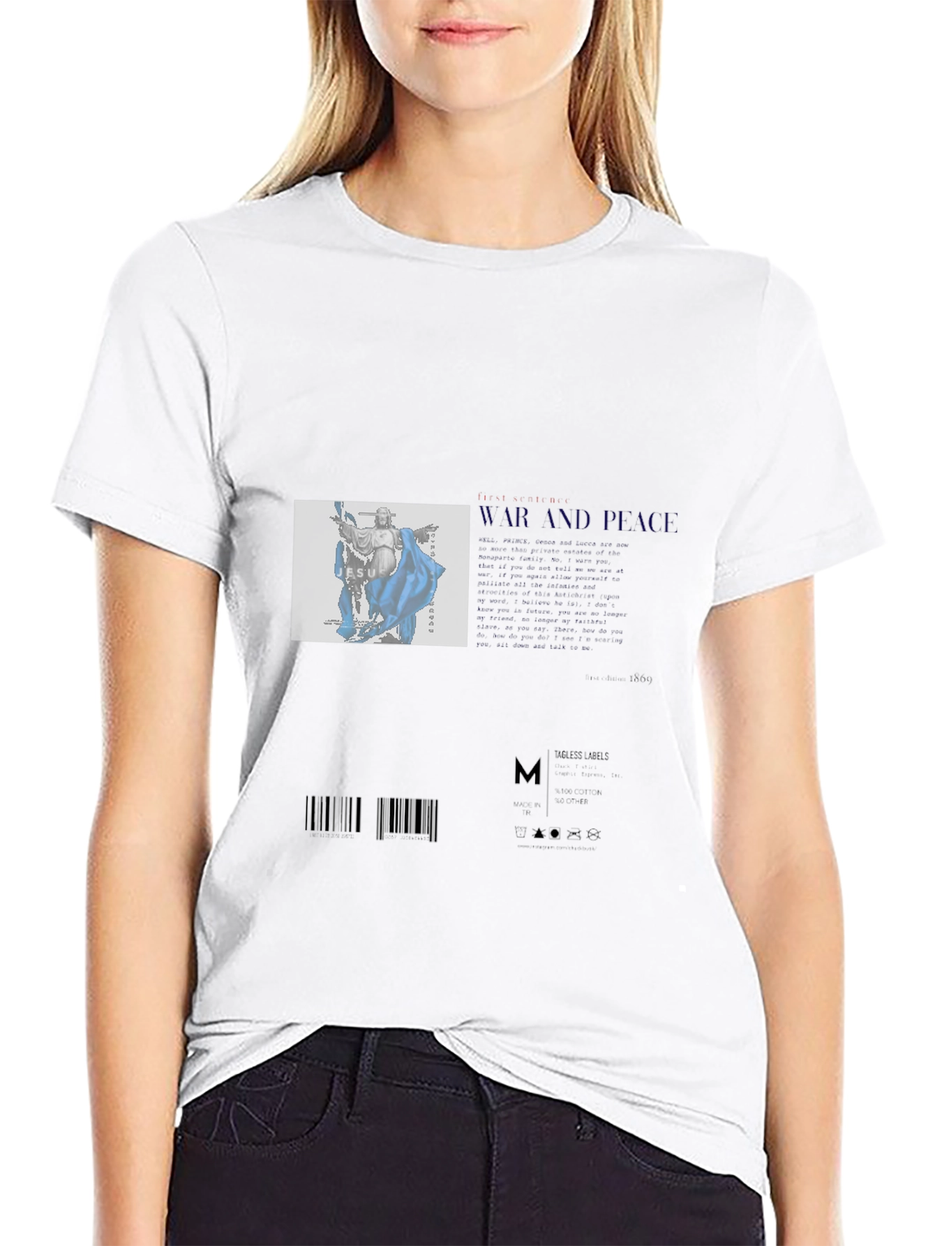 Mens Graphic Print Black T-Shirt