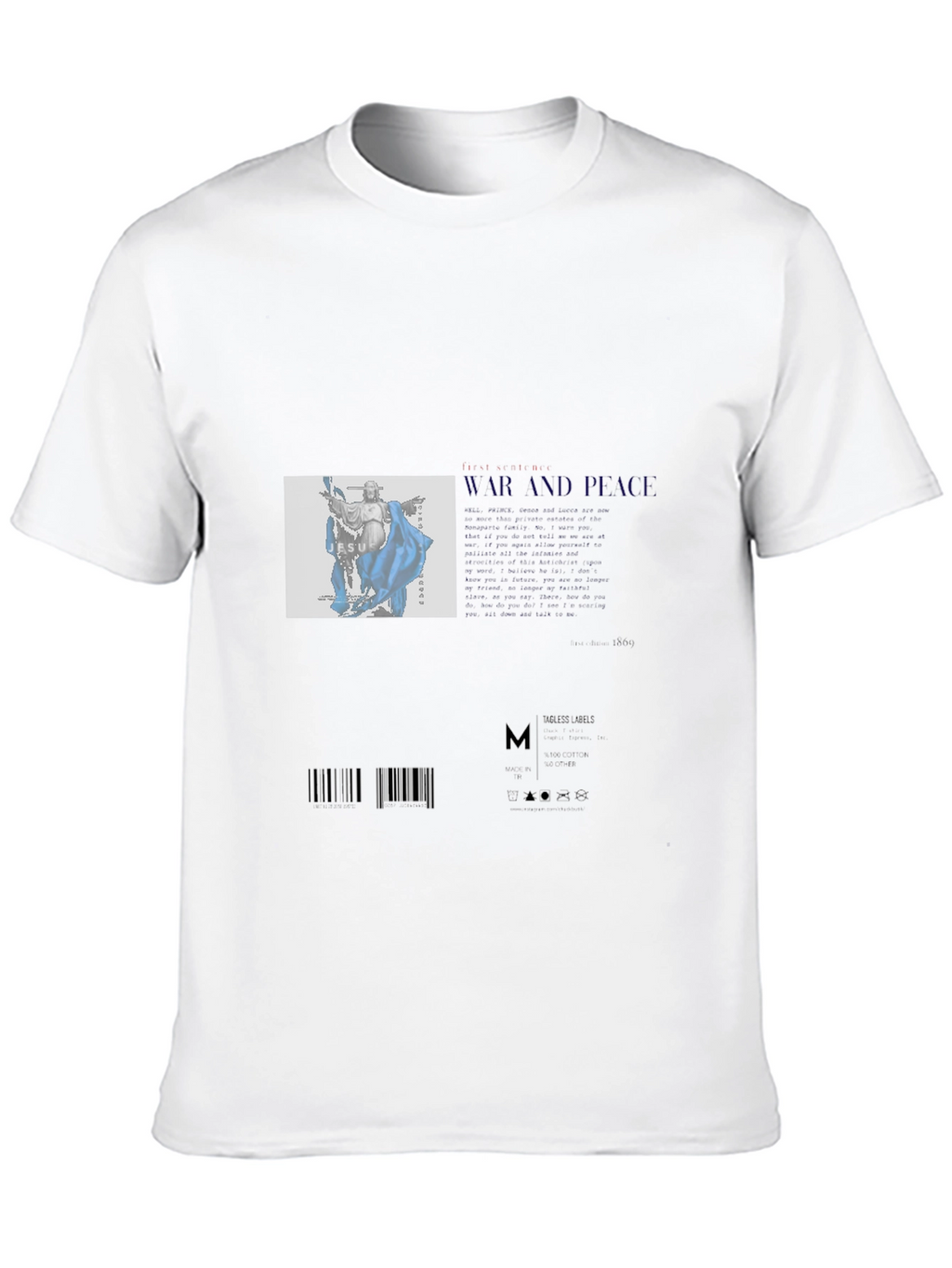 Mens Graphic Print Black T-Shirt