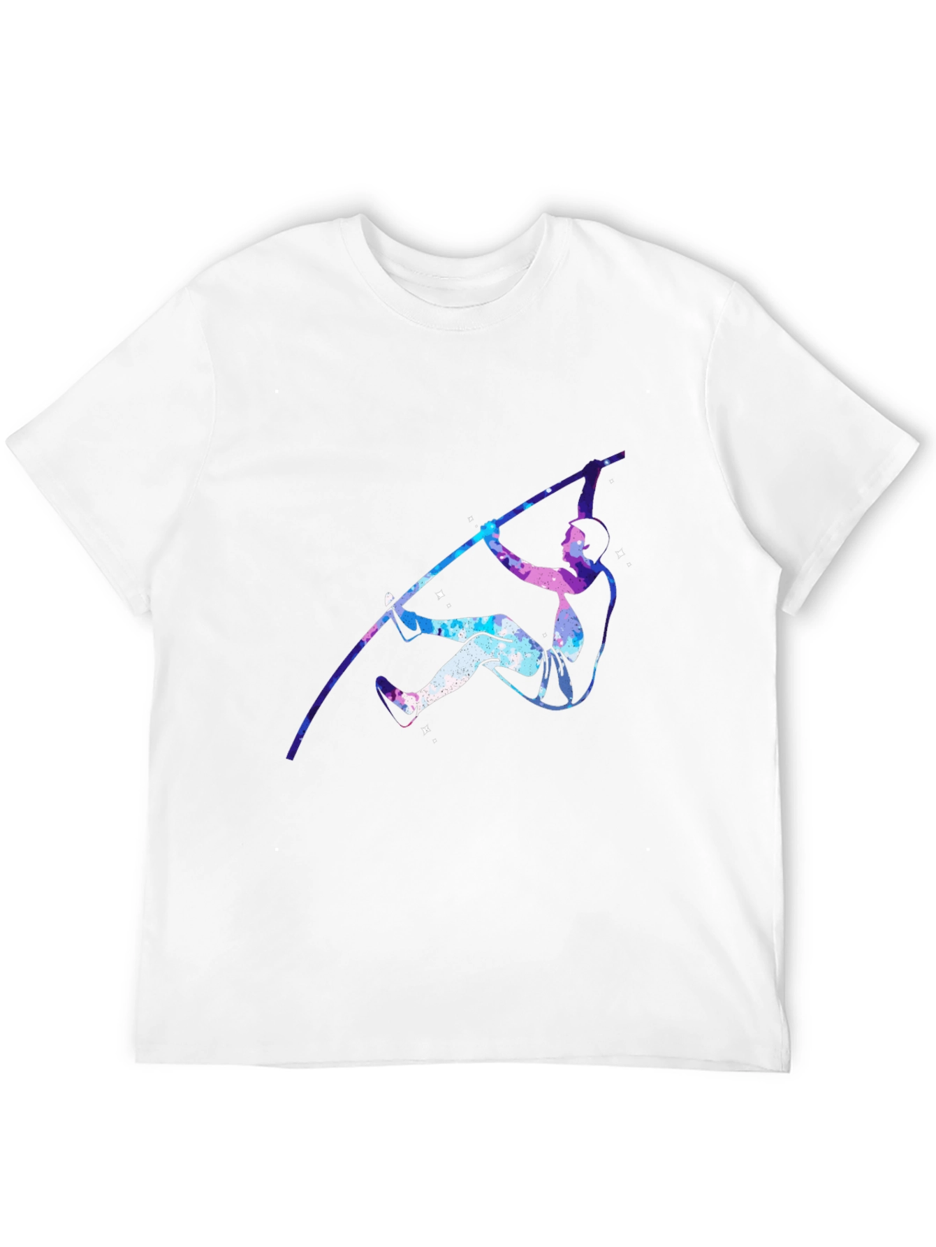 Pole Vaulting Galaxy T-Shirt - Black