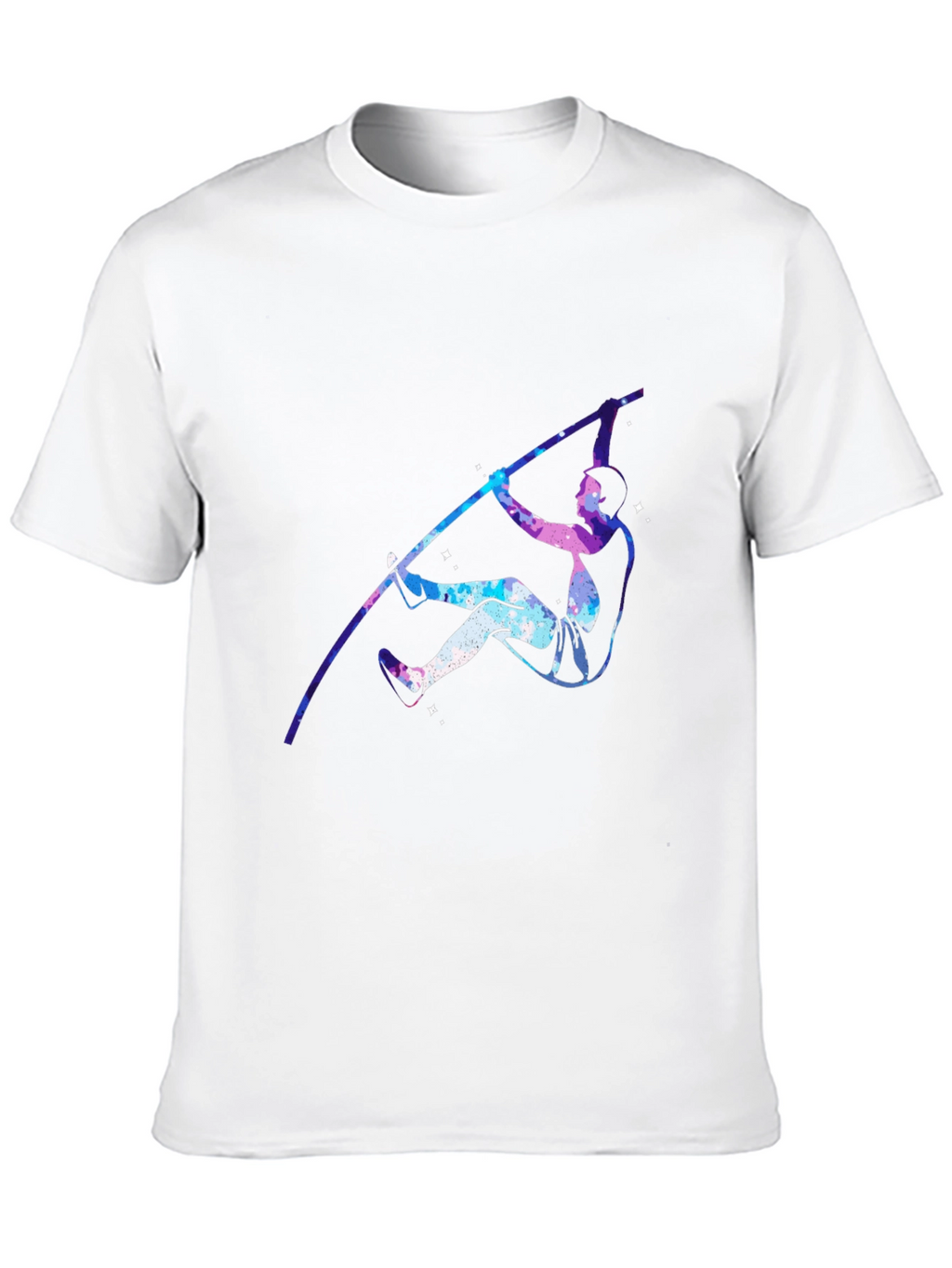 Pole Vaulting Galaxy T-Shirt - Black