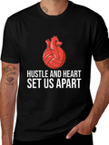 Hustle and Heart Volleyball Graphic Tee