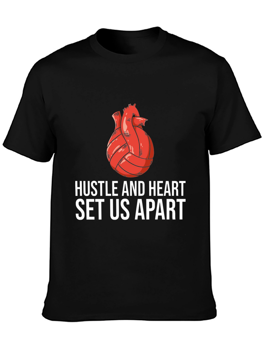 Hustle and Heart Volleyball Graphic Tee