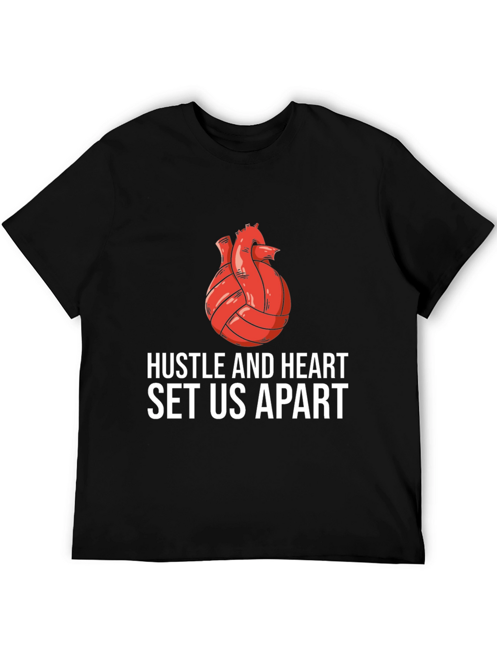 Hustle and Heart Volleyball Graphic Tee