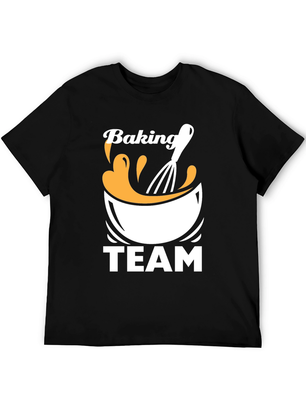 Baking Team T-Shirt - Black Crew Neck Tee