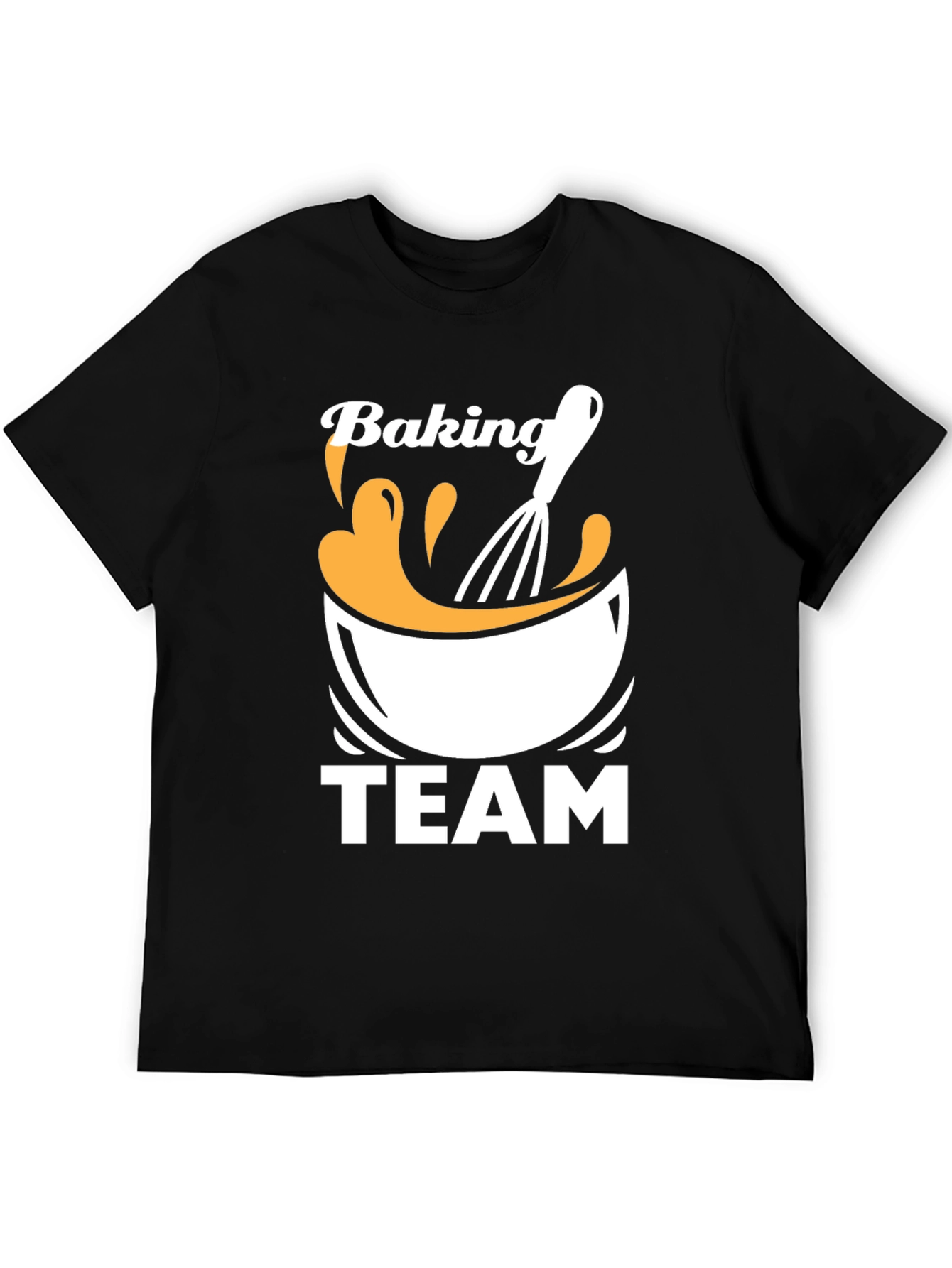 Baking Team T-Shirt - Black Crew Neck Tee