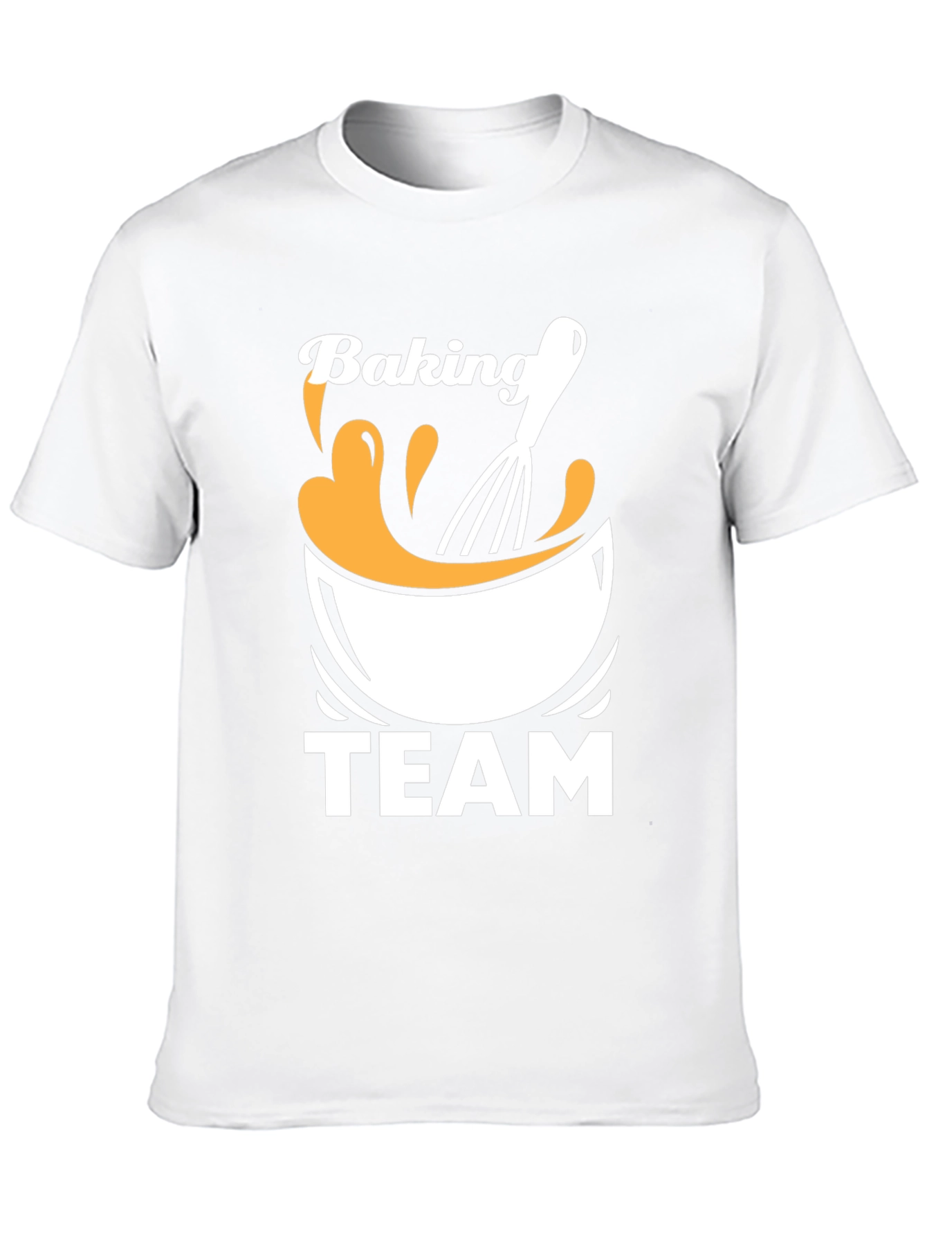 Baking Team T-Shirt - Black Crew Neck Tee