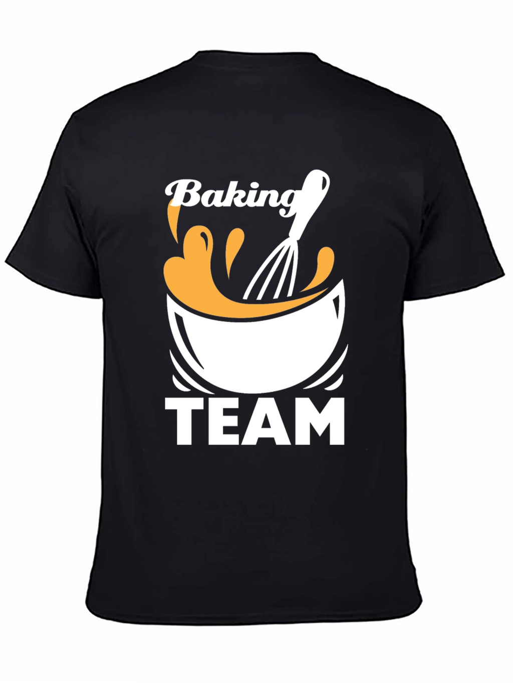 Baking Team T-Shirt - Black Crew Neck Tee
