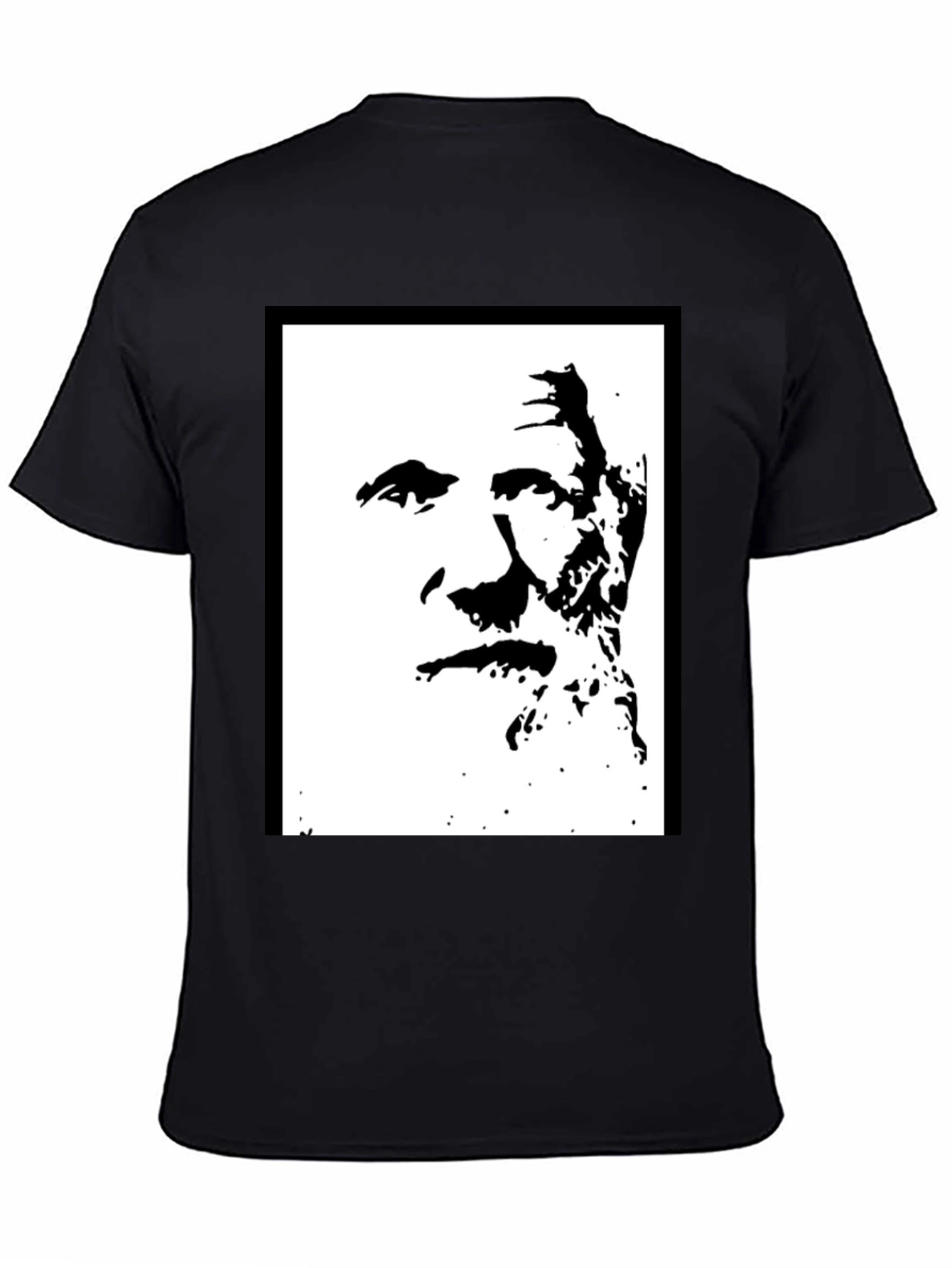 Bold Black Graphic Tee - Iconic Silhouette