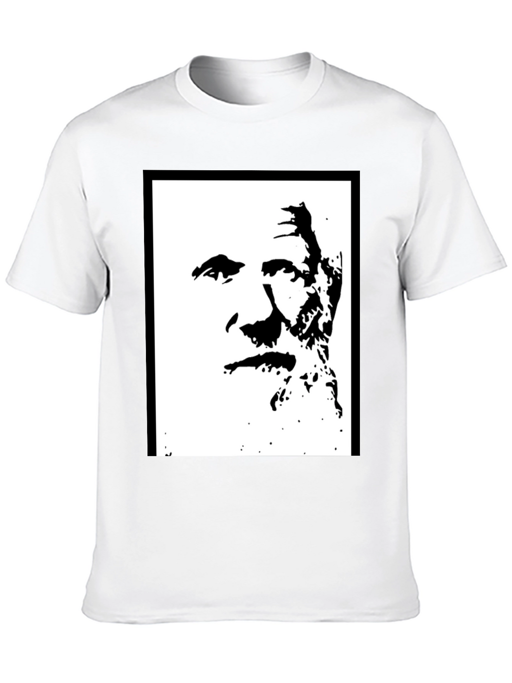 Bold Black Graphic Tee - Iconic Silhouette