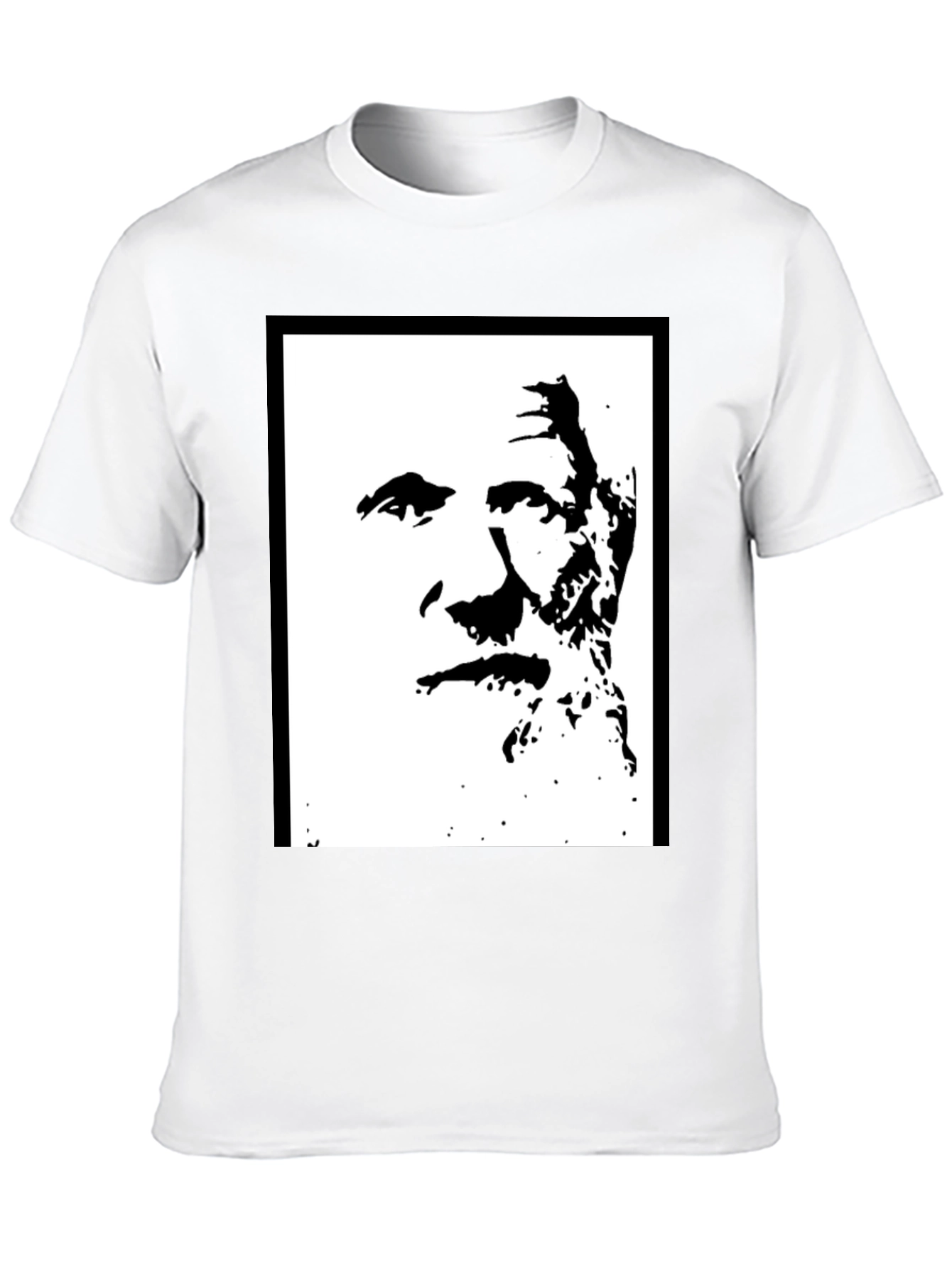 Bold Black Graphic Tee - Iconic Silhouette