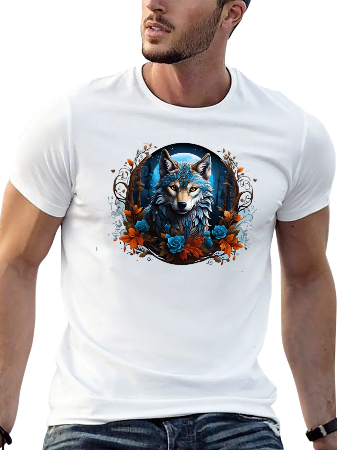 Wolf & Roses Graphic Tee