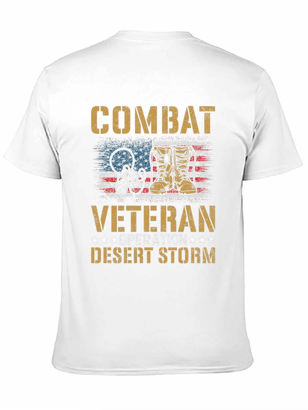 Combat Veteran Desert Storm Graphic T-Shirt