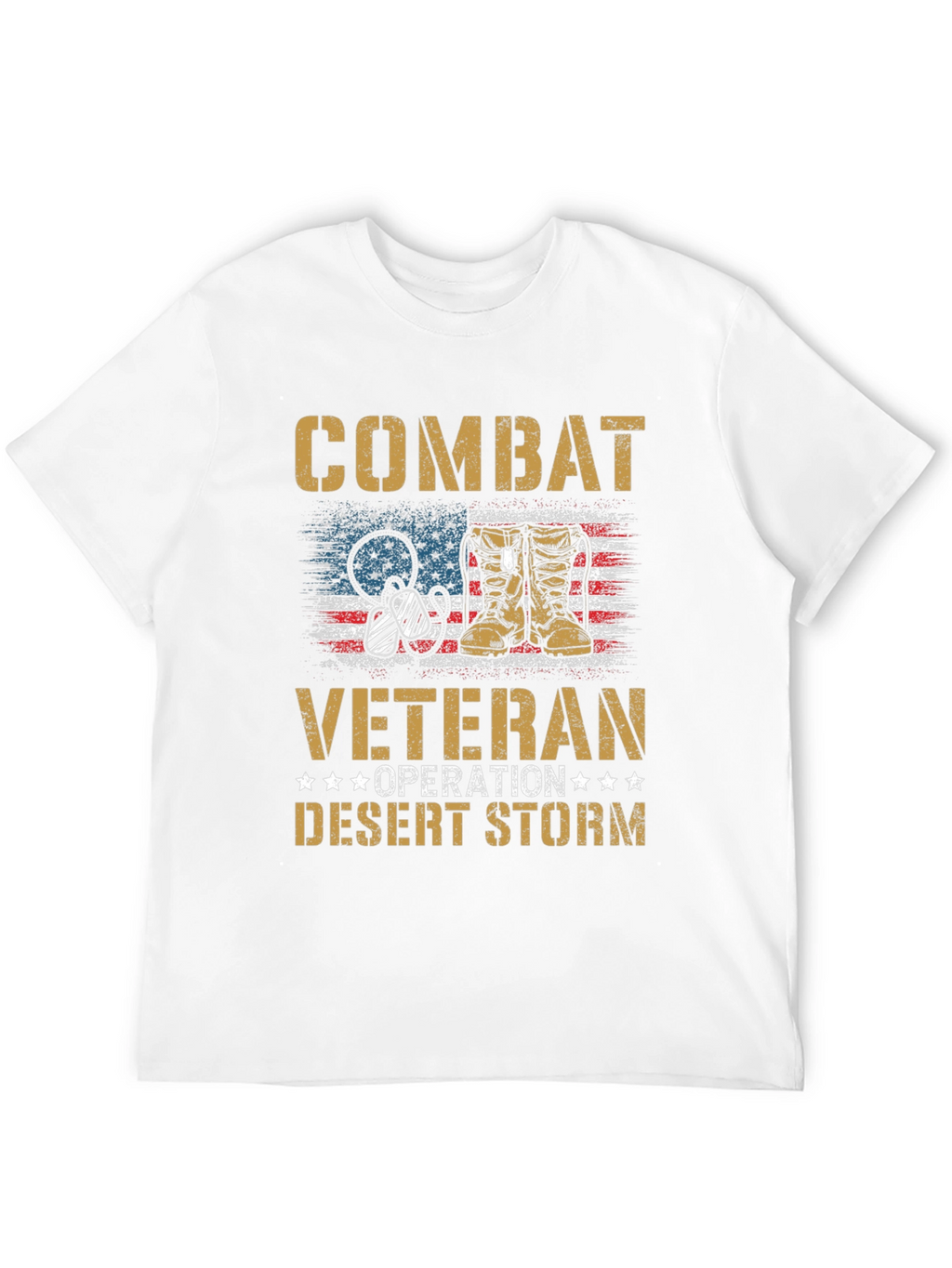 Combat Veteran Desert Storm Graphic T-Shirt