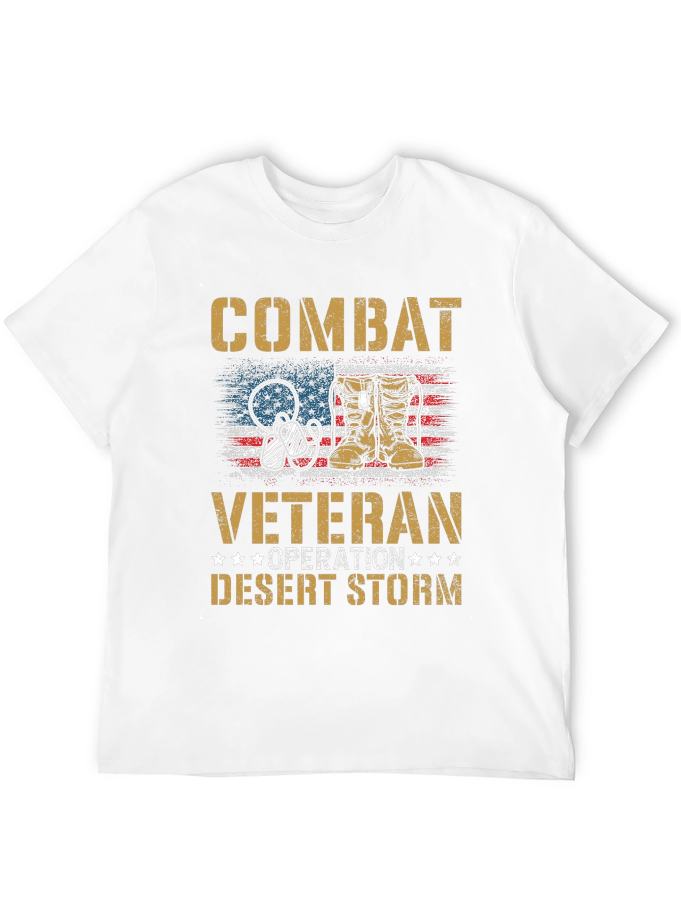 Combat Veteran Desert Storm Graphic T-Shirt