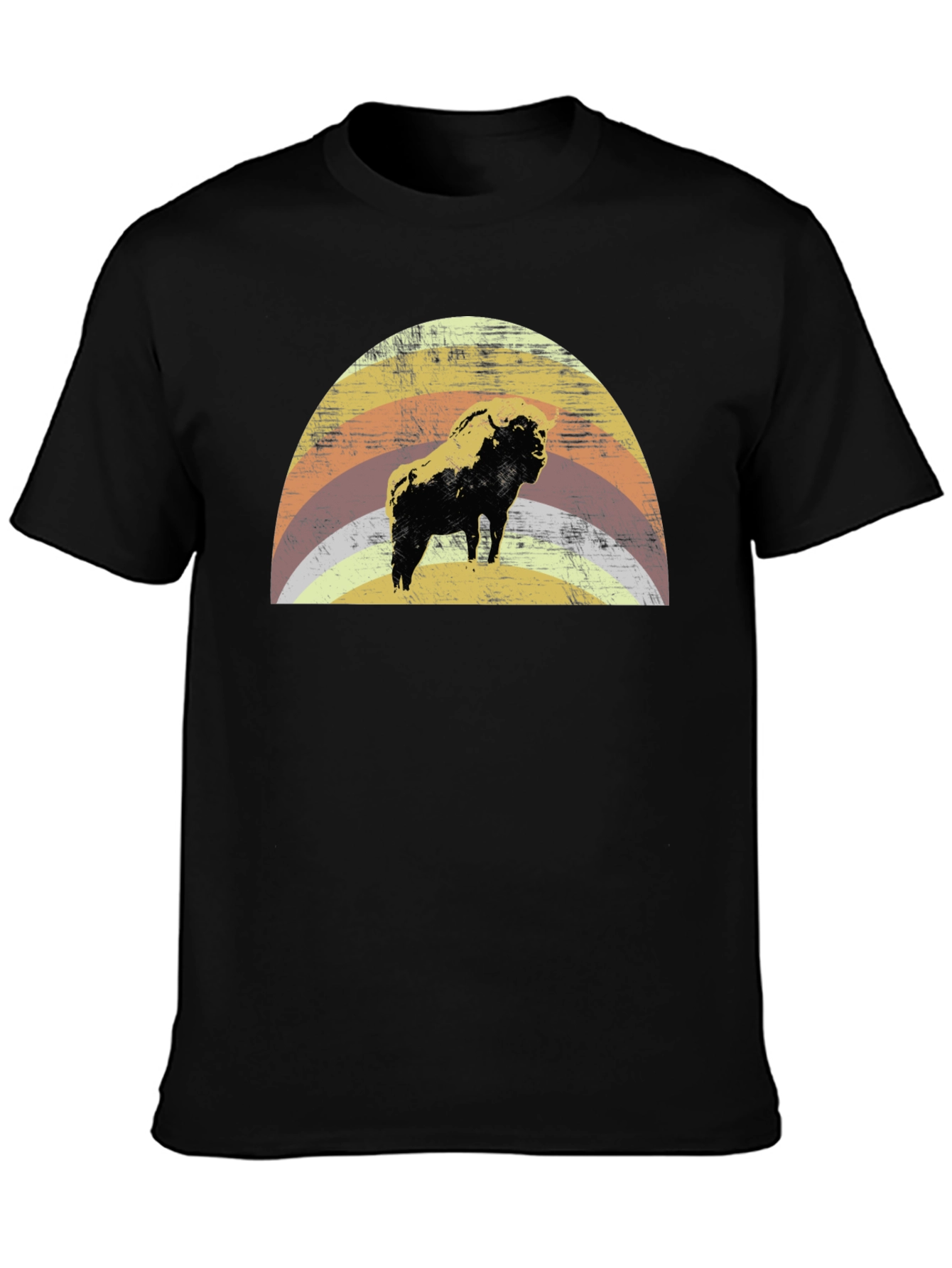 Retro Bison Graphic Tee - Vintage Style T-Shirt