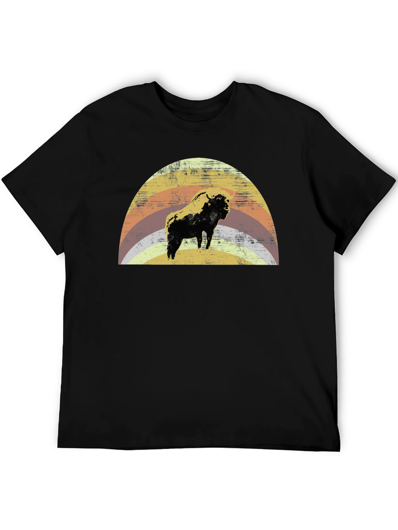 Retro Bison Graphic Tee - Vintage Style T-Shirt