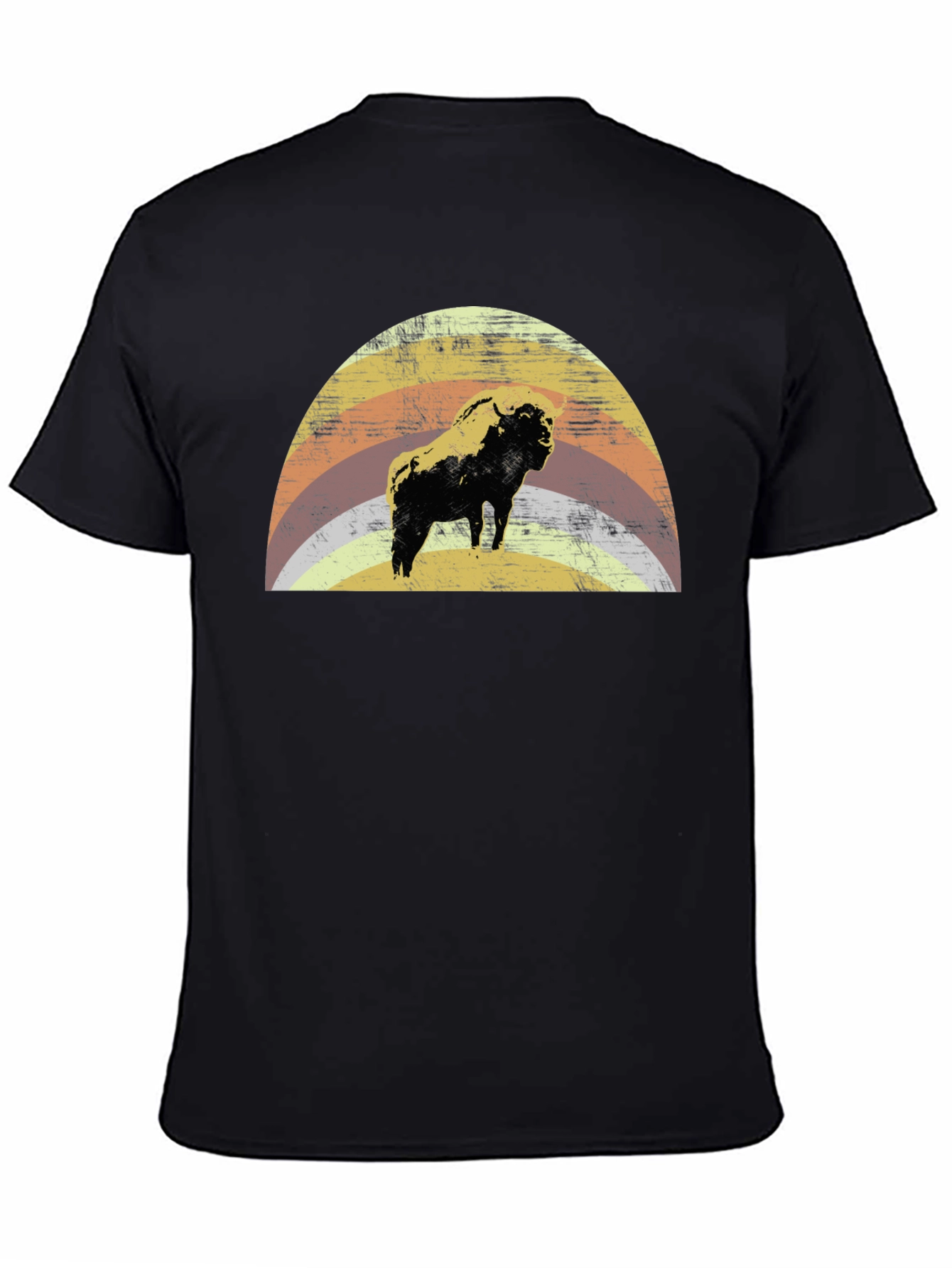 Retro Bison Graphic Tee - Vintage Style T-Shirt