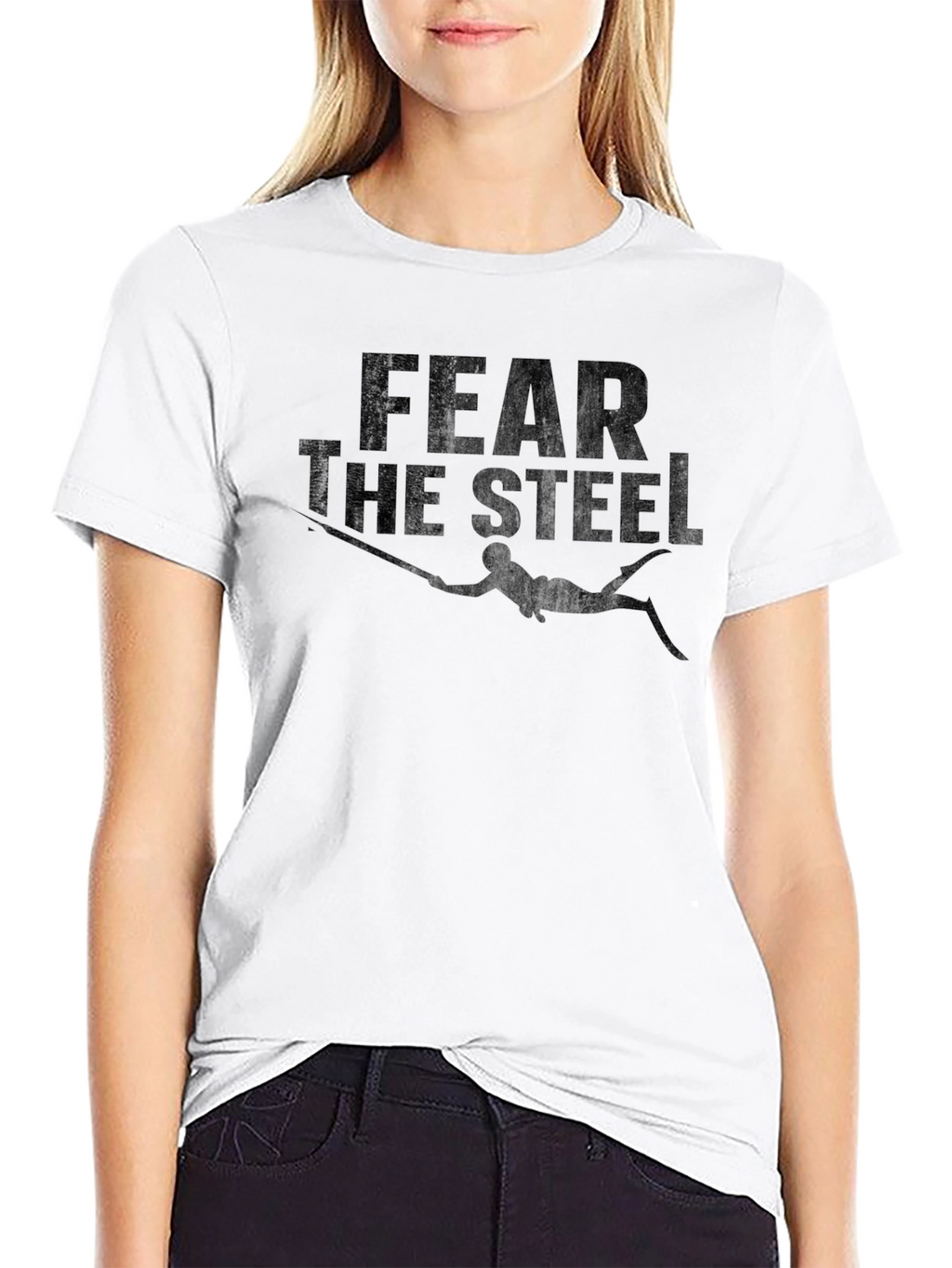 Fear The Steel T-Shirt - Spearfishing Design