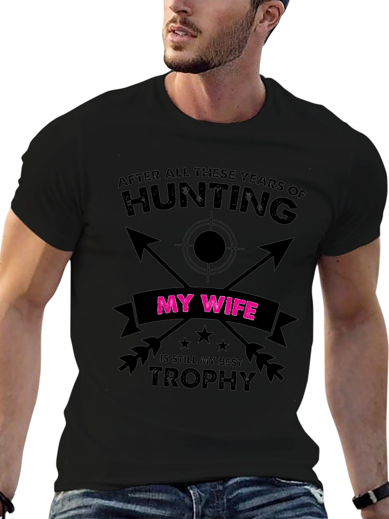 Funny Hunting Wife Trophy T-Shirt