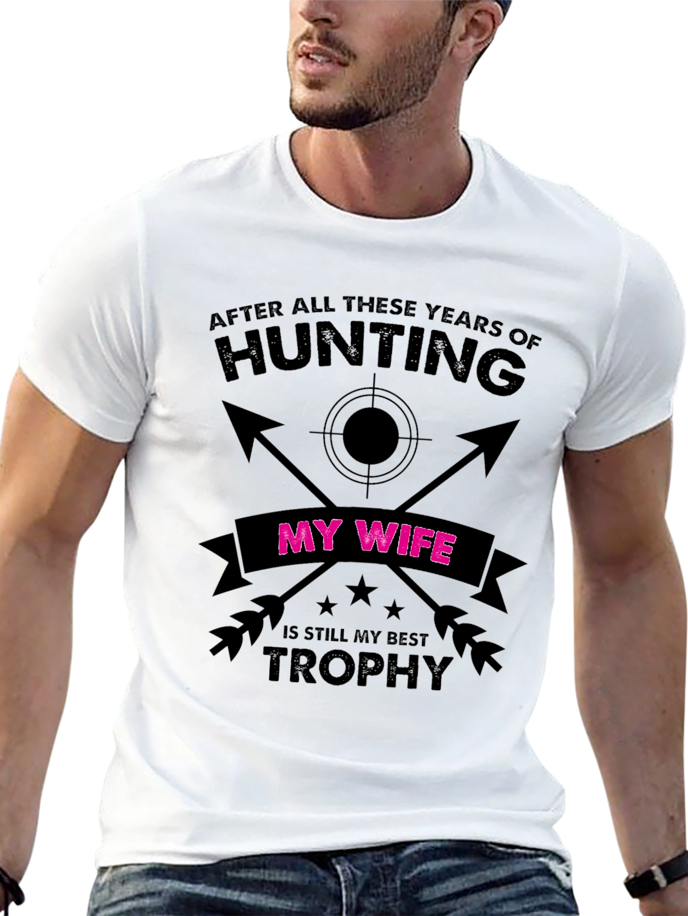 Funny Hunting Wife Trophy T-Shirt