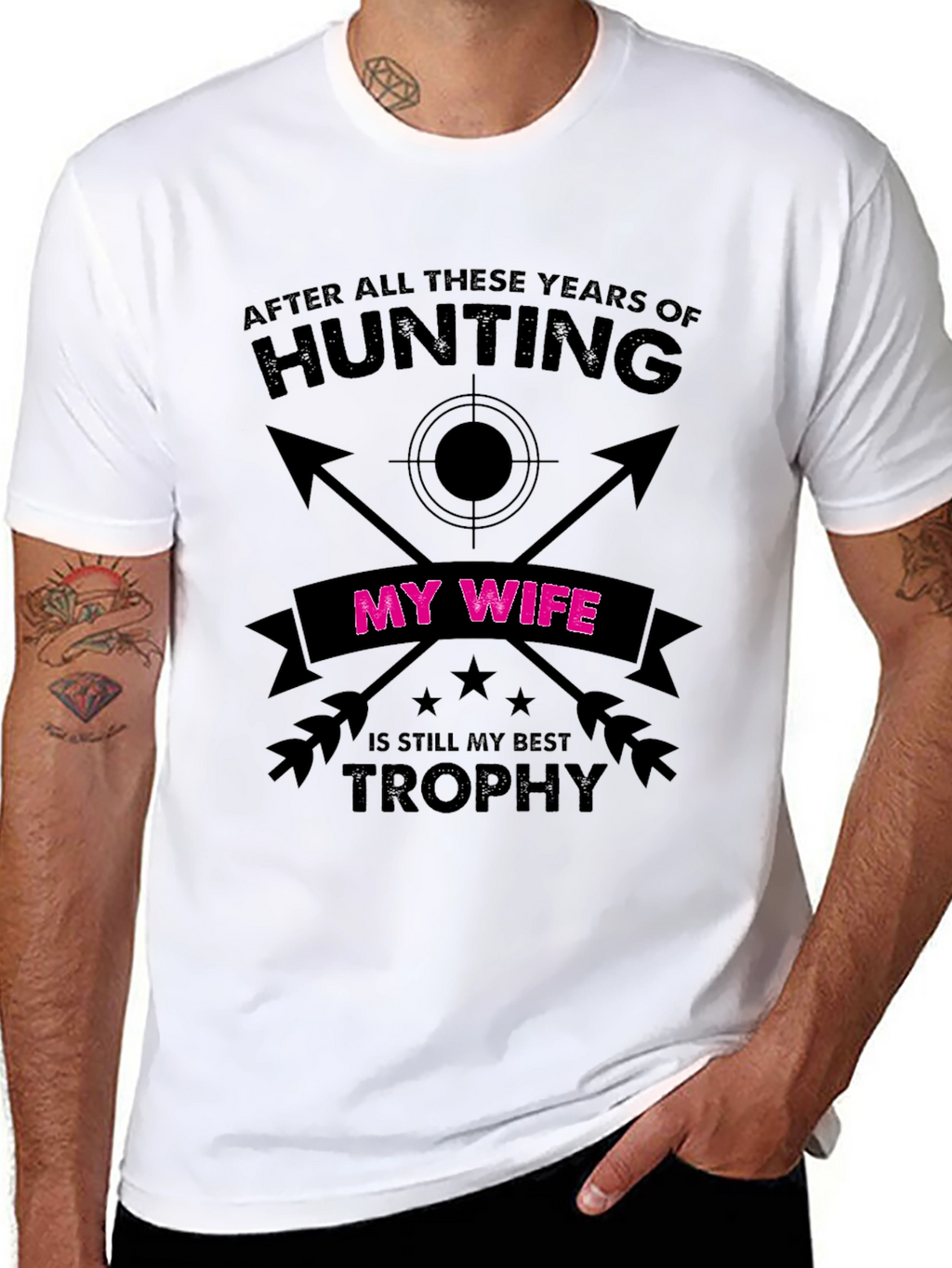 Funny Hunting Wife Trophy T-Shirt