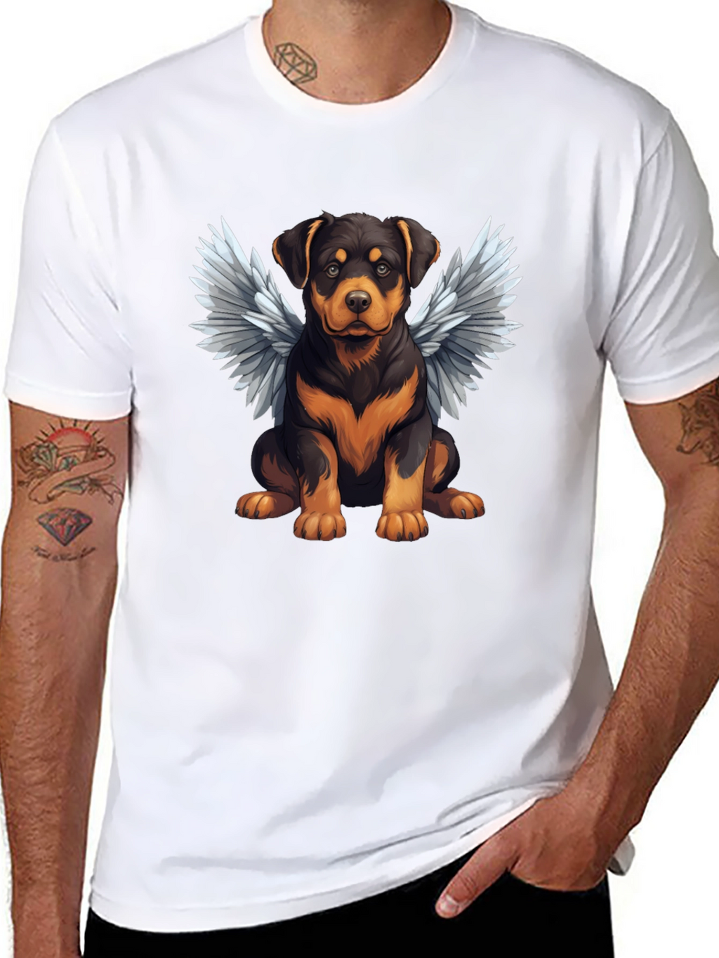 Angel Rottweiler Pet T-Shirt
