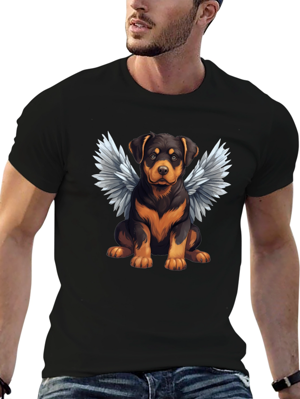 Angel Rottweiler Pet T-Shirt