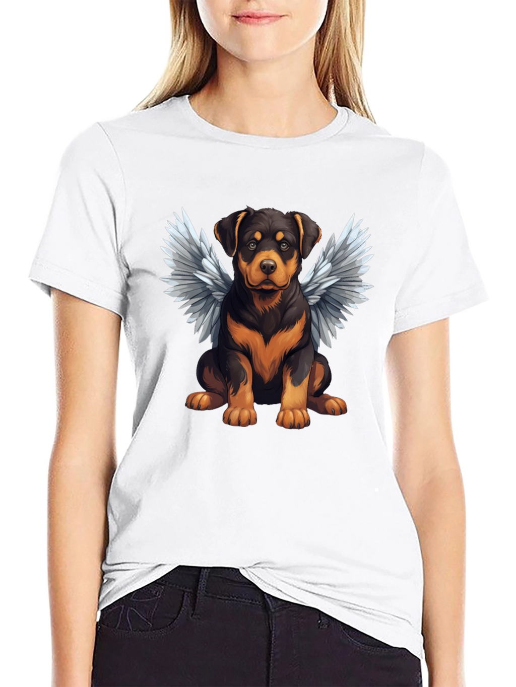 Angel Rottweiler Pet T-Shirt