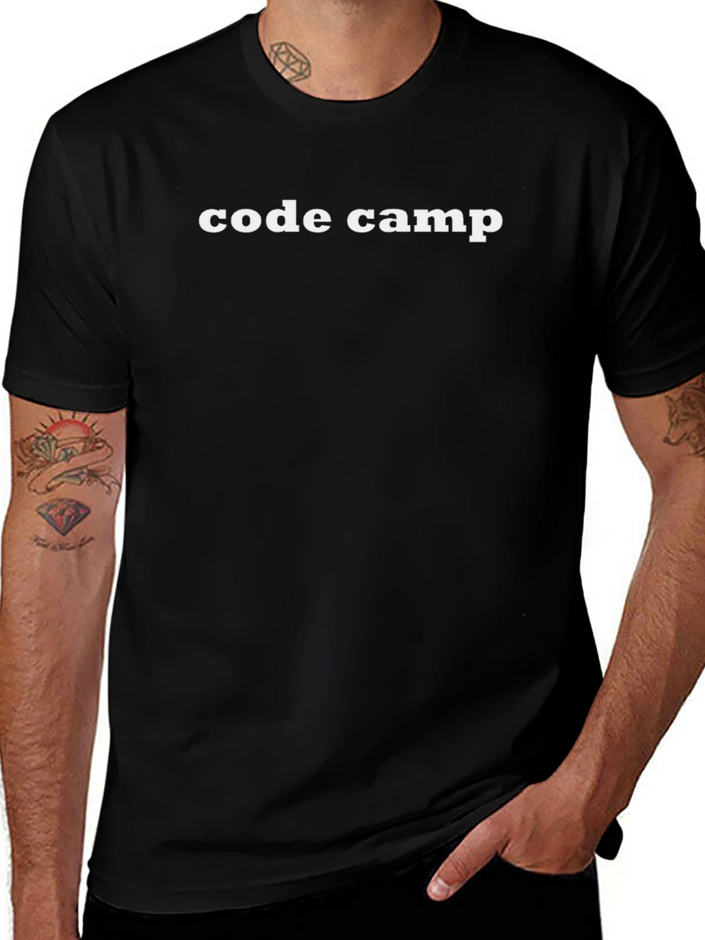 Code Camp Black Tee