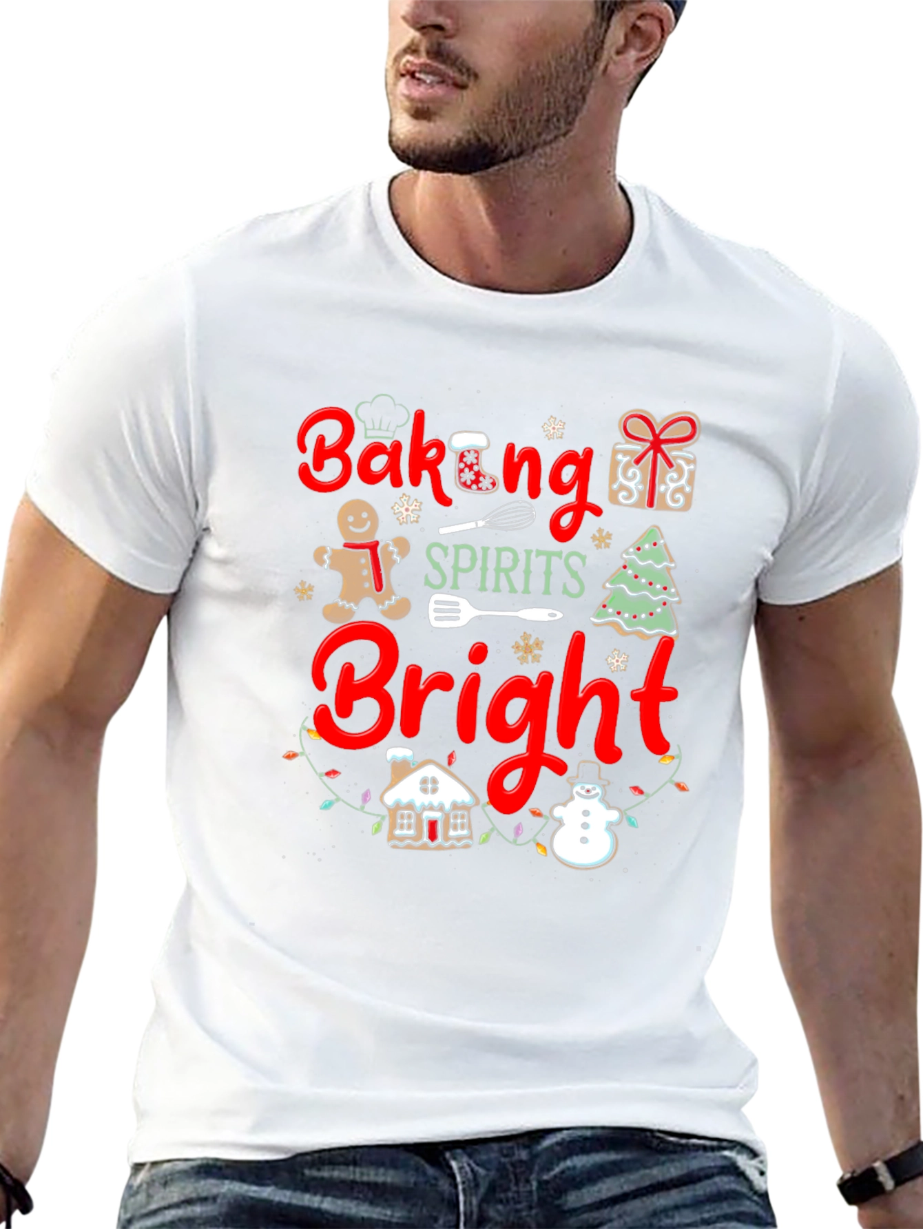 Baking Spirits Bright Christmas T-Shirt
