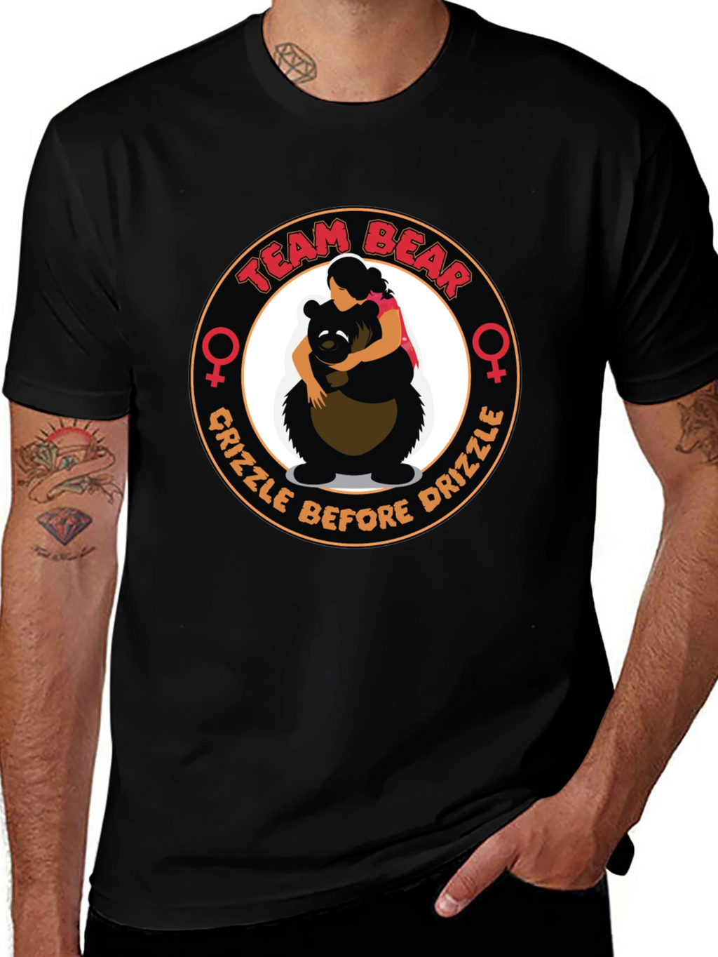 Team Bear T-Shirt - Grizzle Before Drizzle